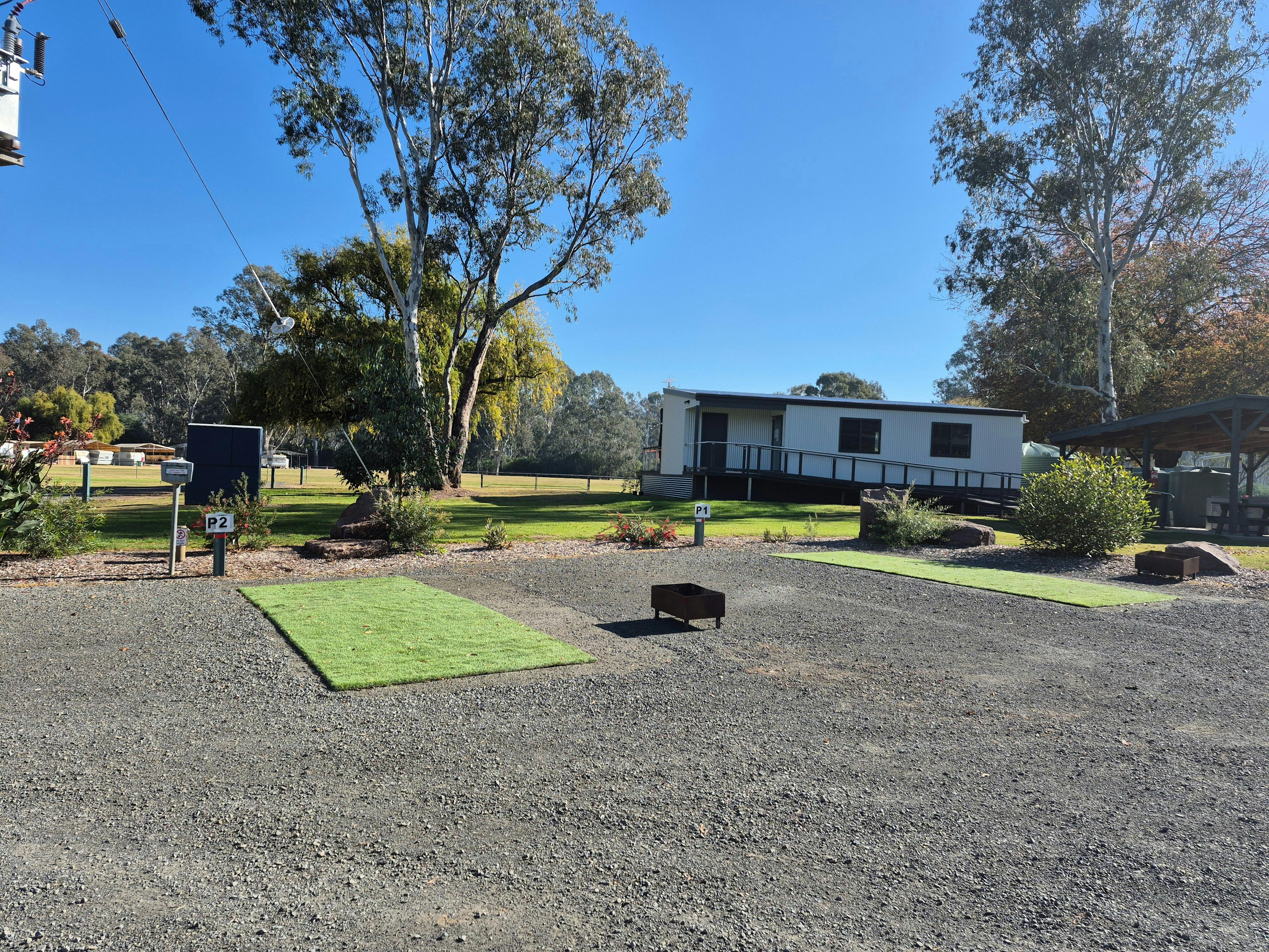 Powered sites and Rec Room at Molesworth Recreation Reserve and Caravan Park