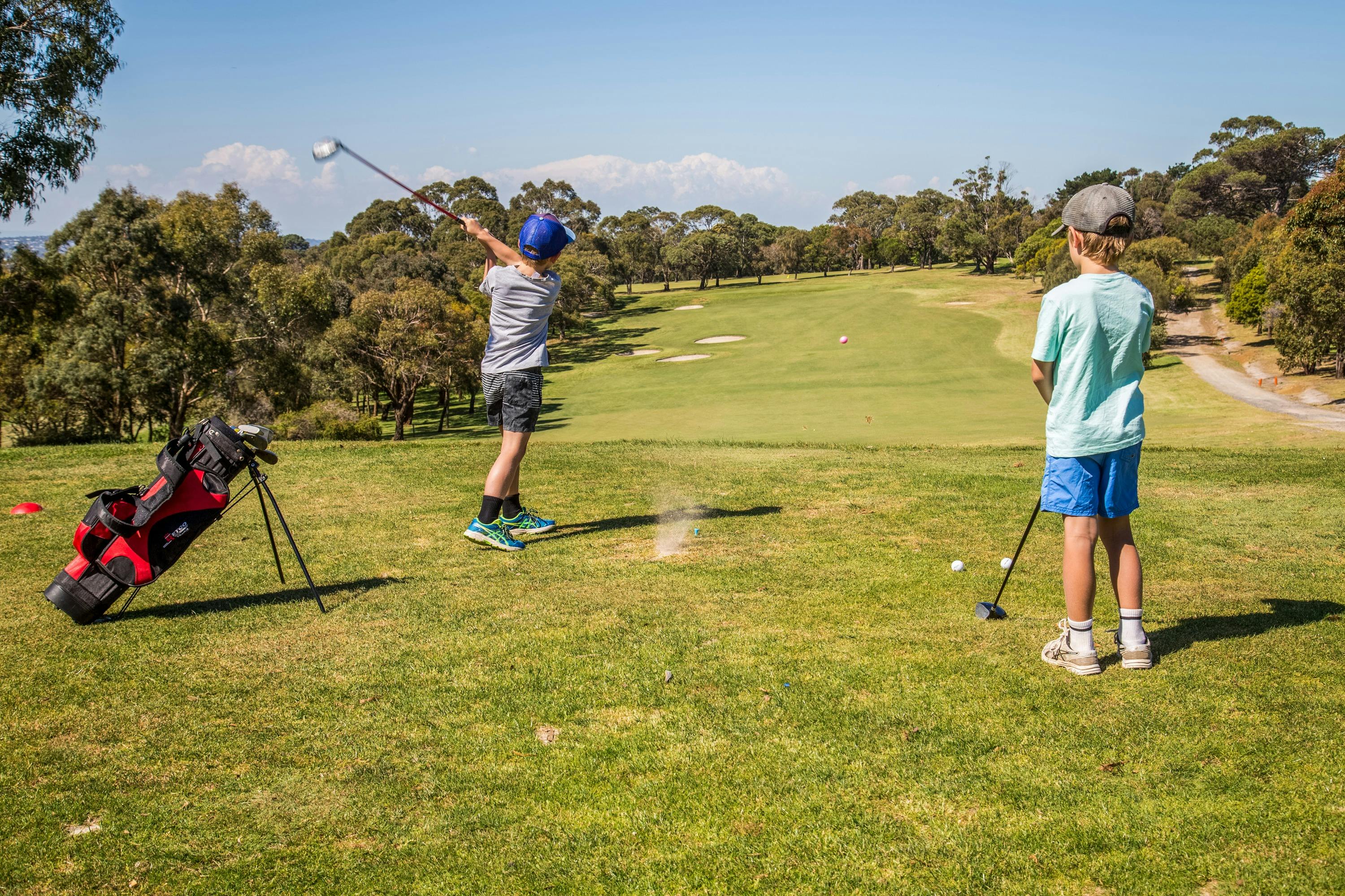 Mt Martha Public Golf Course kids playing