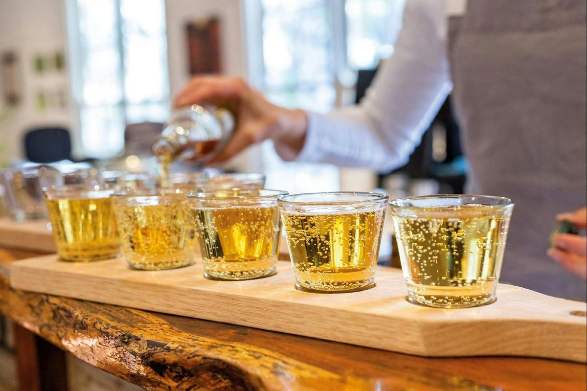 Mock Red Hill tasting paddle