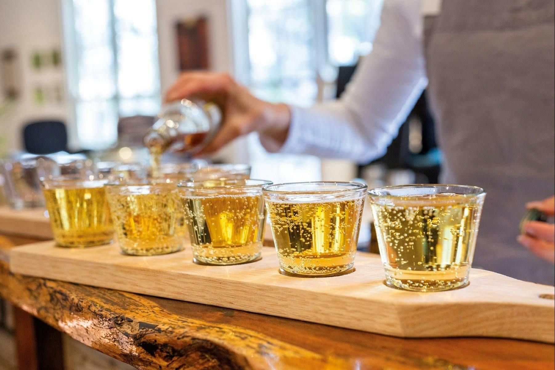 Mock Red Hill tasting paddle