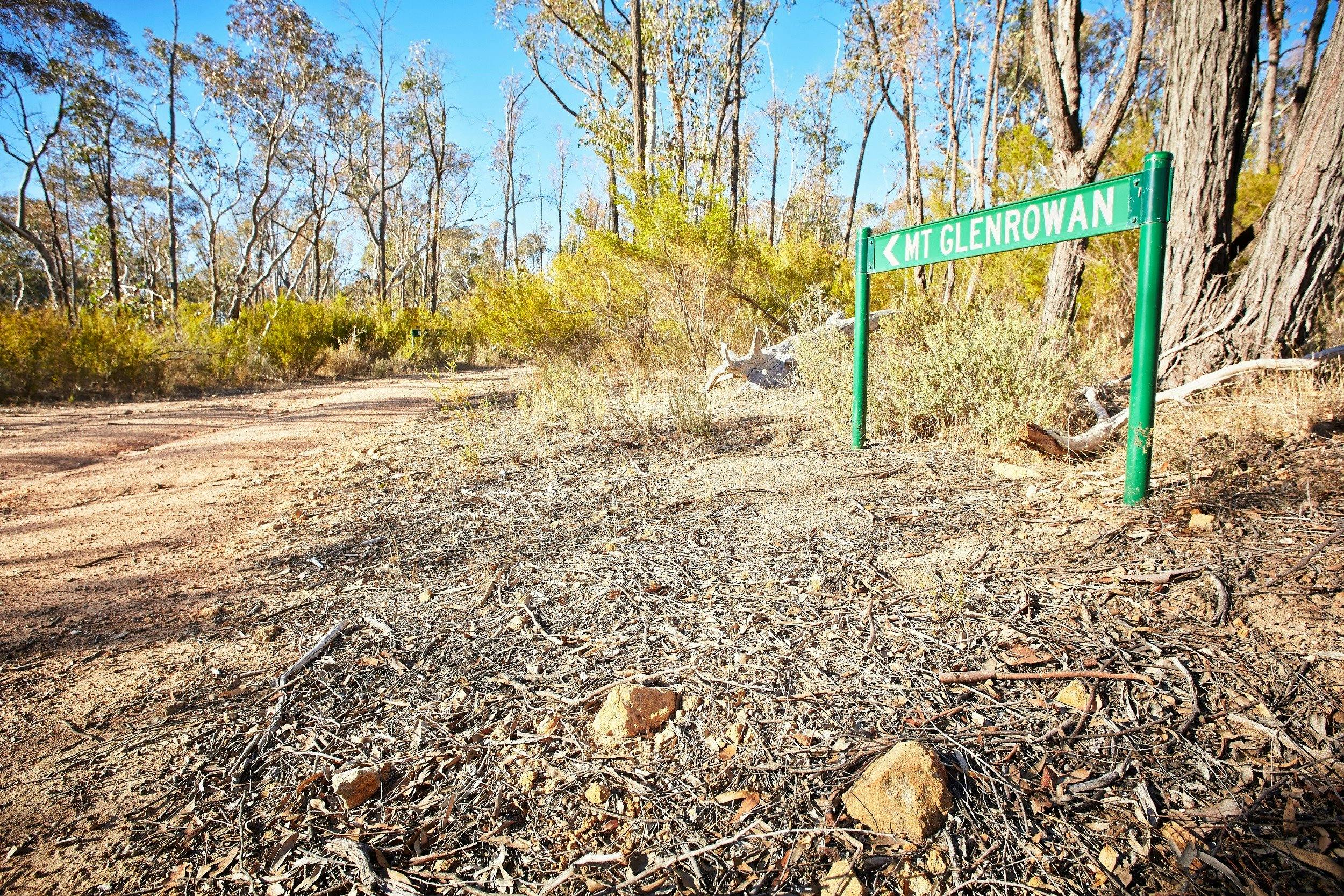 Entry to Mt Glenrowan in the Warby Ovens National Park