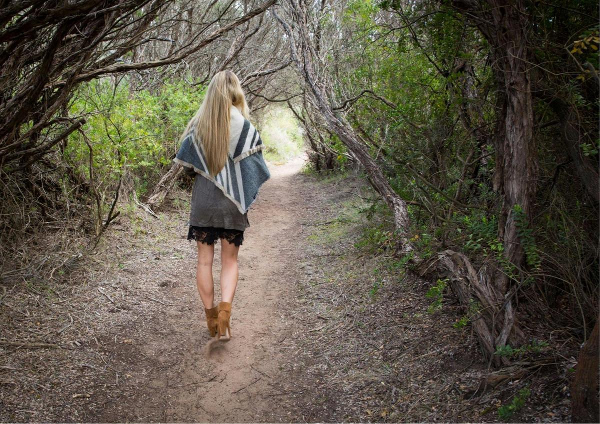 Walking through the coastal terrain on a Plunge Tour