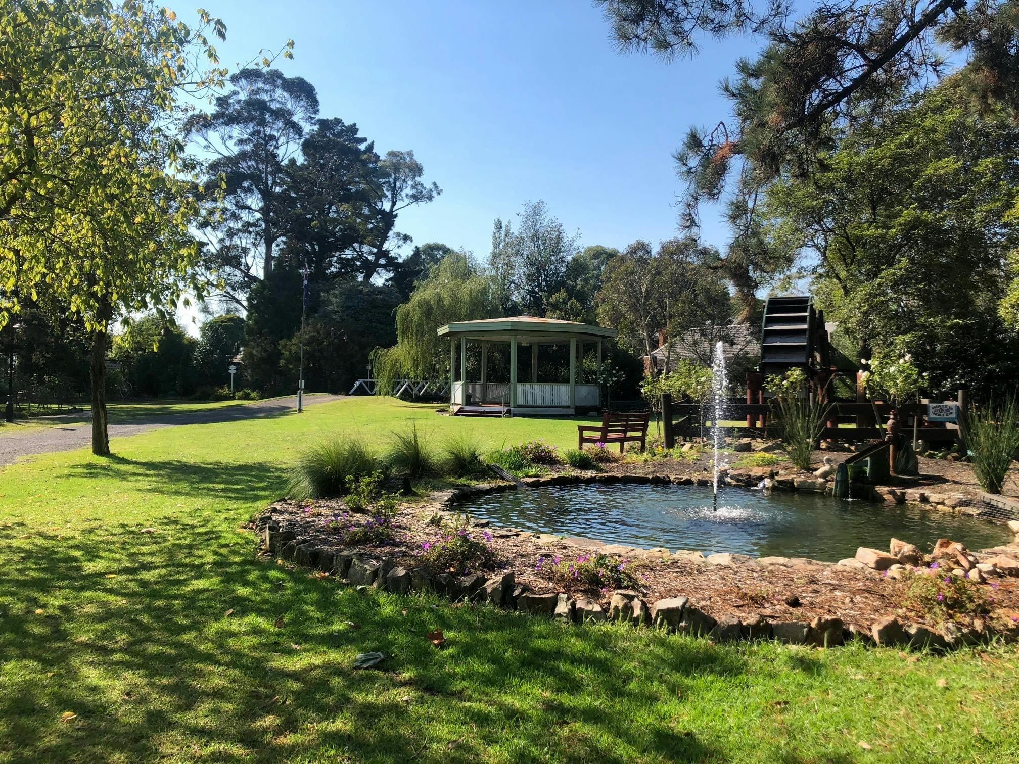 The gardens at Old Gippstown