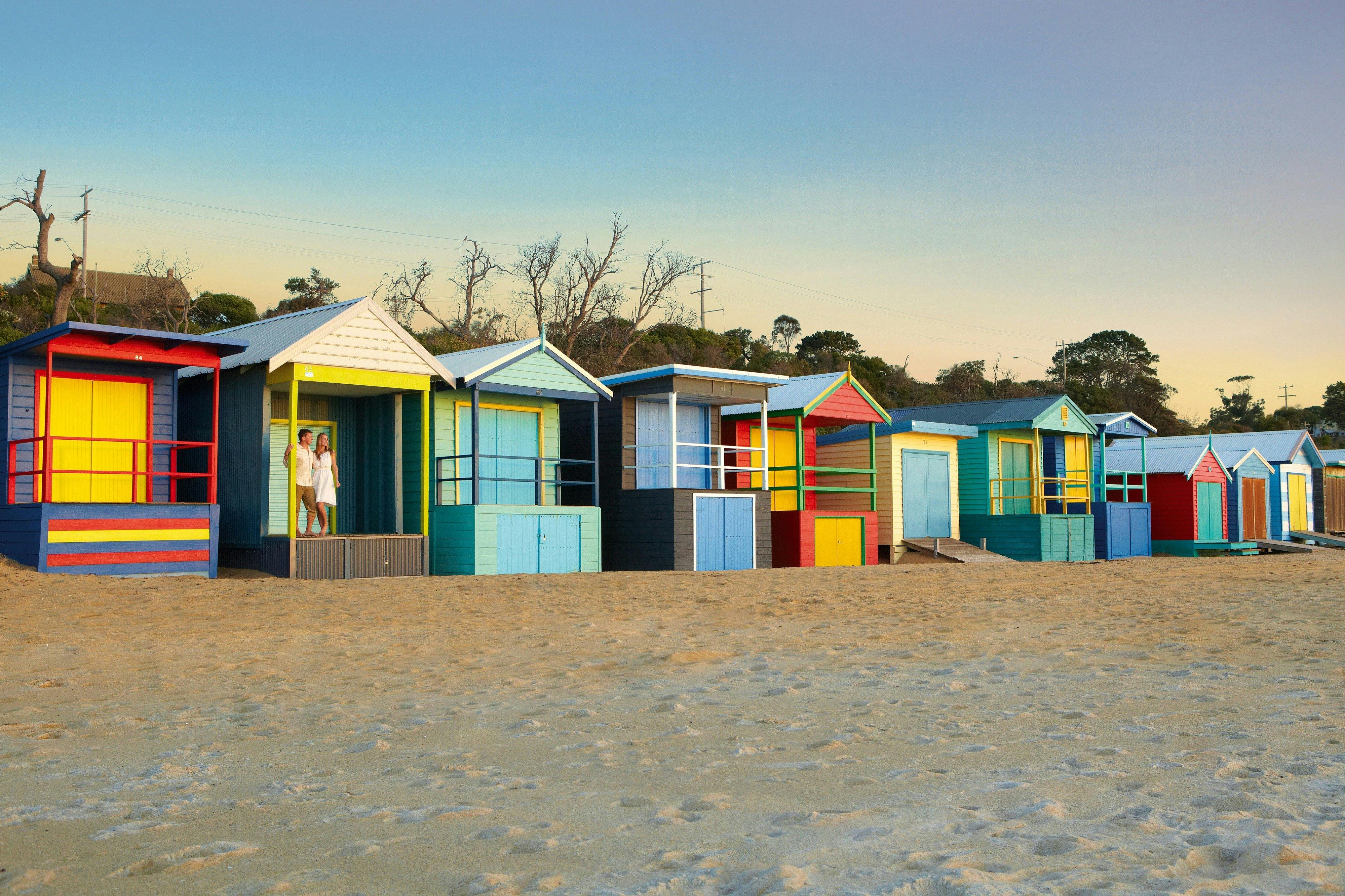 Bathing boxes at Mount Martha