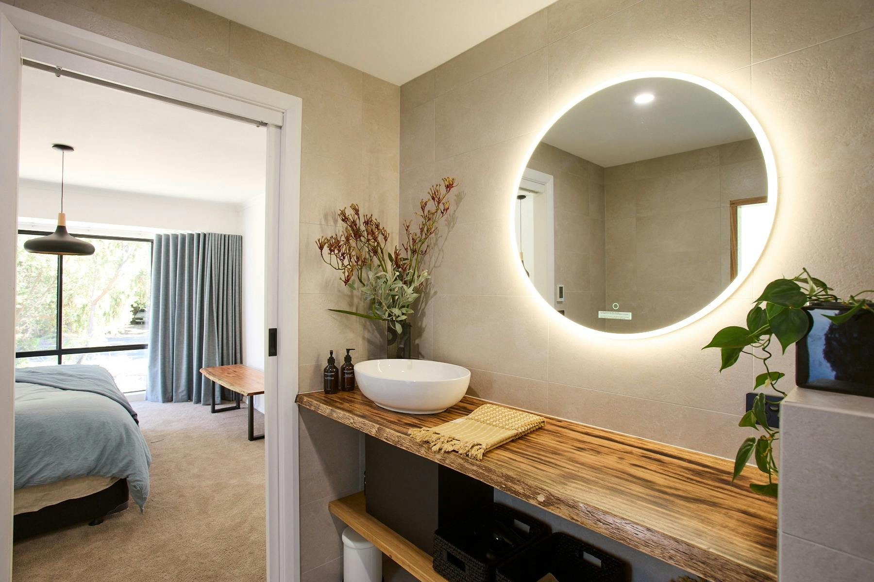 Bright and airy, our ensuite has everything you need