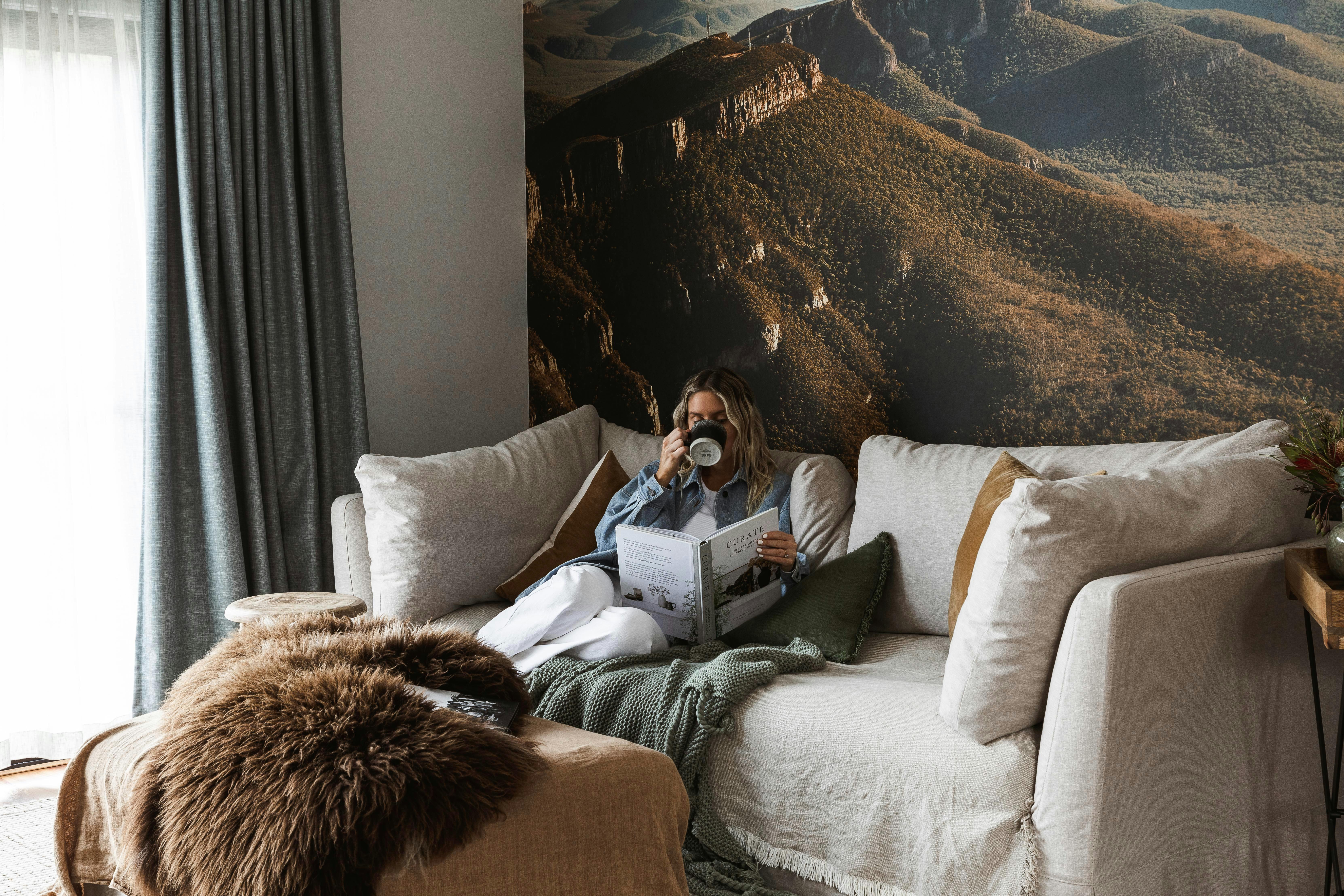 Get comfortable and settle in as you enjoy the view of the mountain tops.
