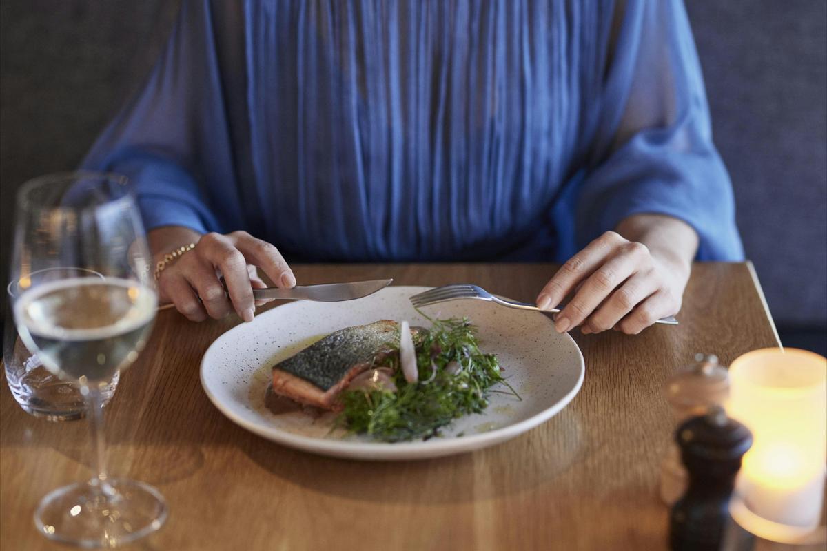 Fine dining at Number One restaurant