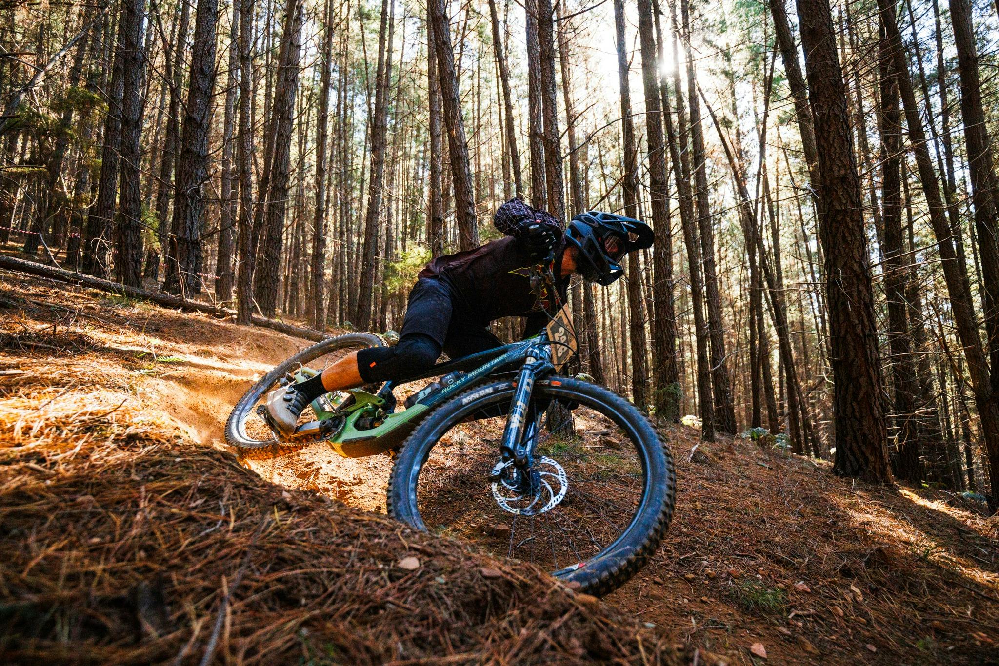 Riding at Mystic Bike Park