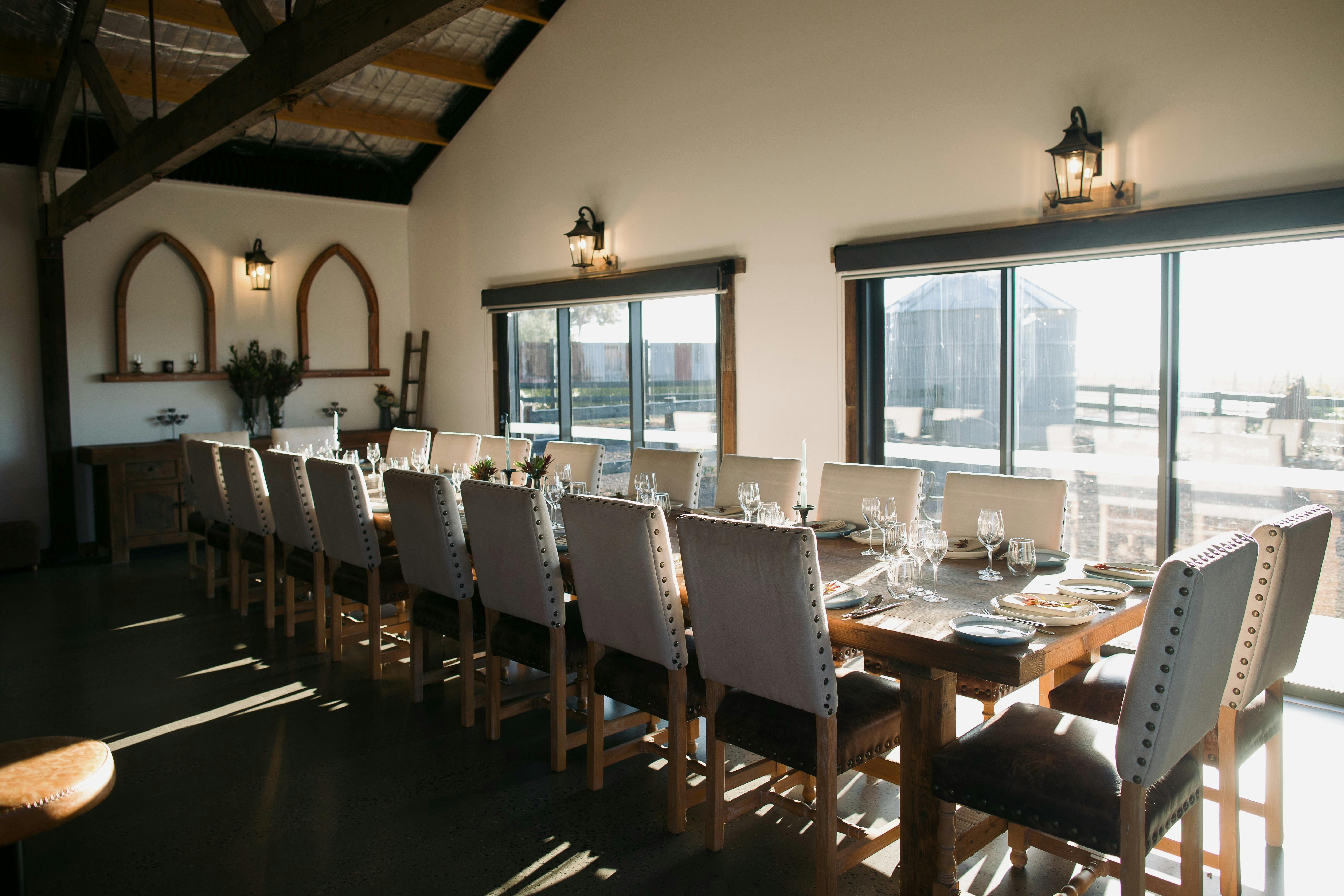 Mt Coghill Vineyard dining table