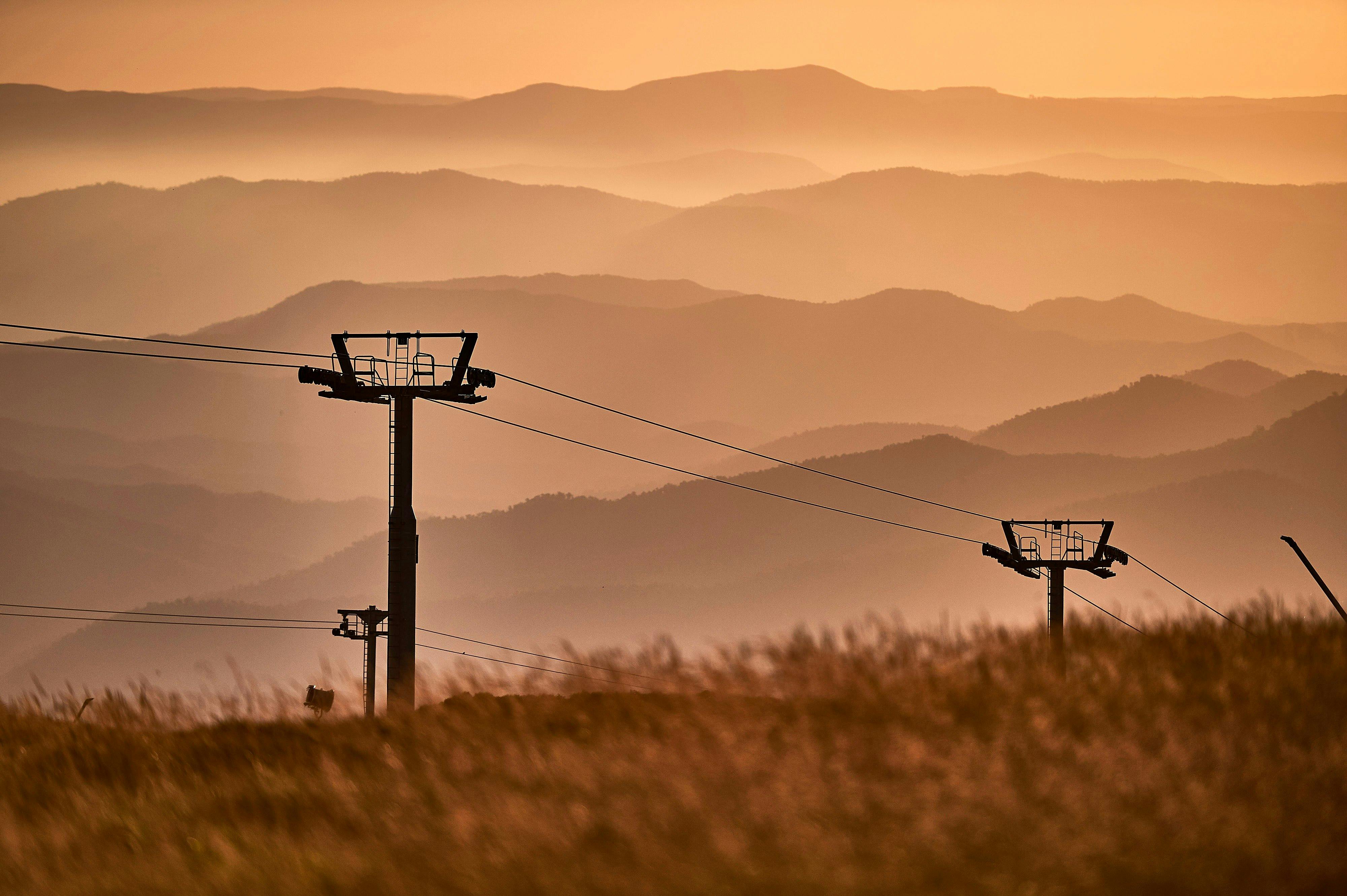 RA stunning view across endless distant ridge lines