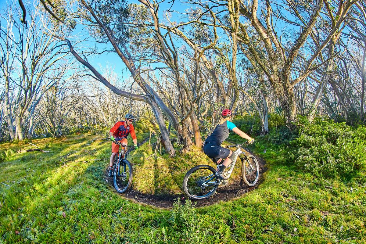 The Misty Twist climb with two riders