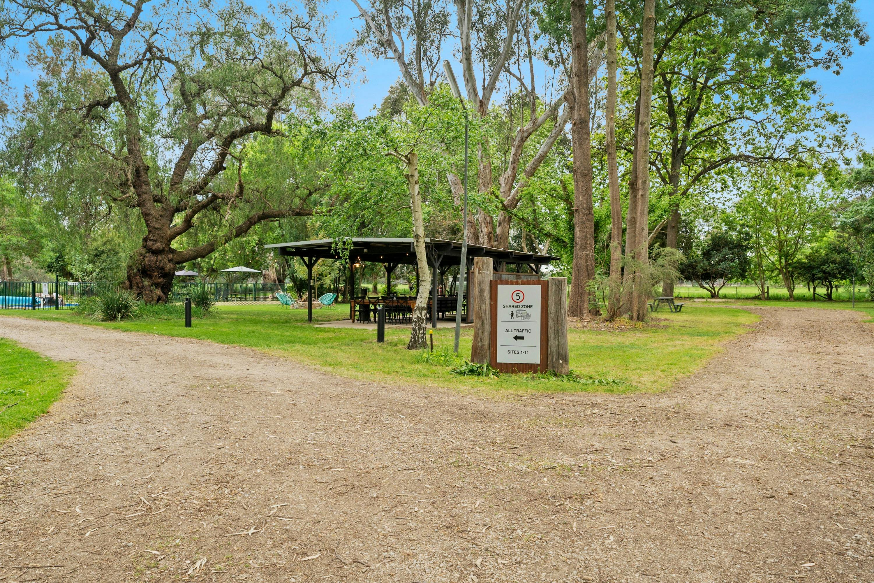 There's plenty of space for everyone, with easy-access for your caravan & a communal garden zone.