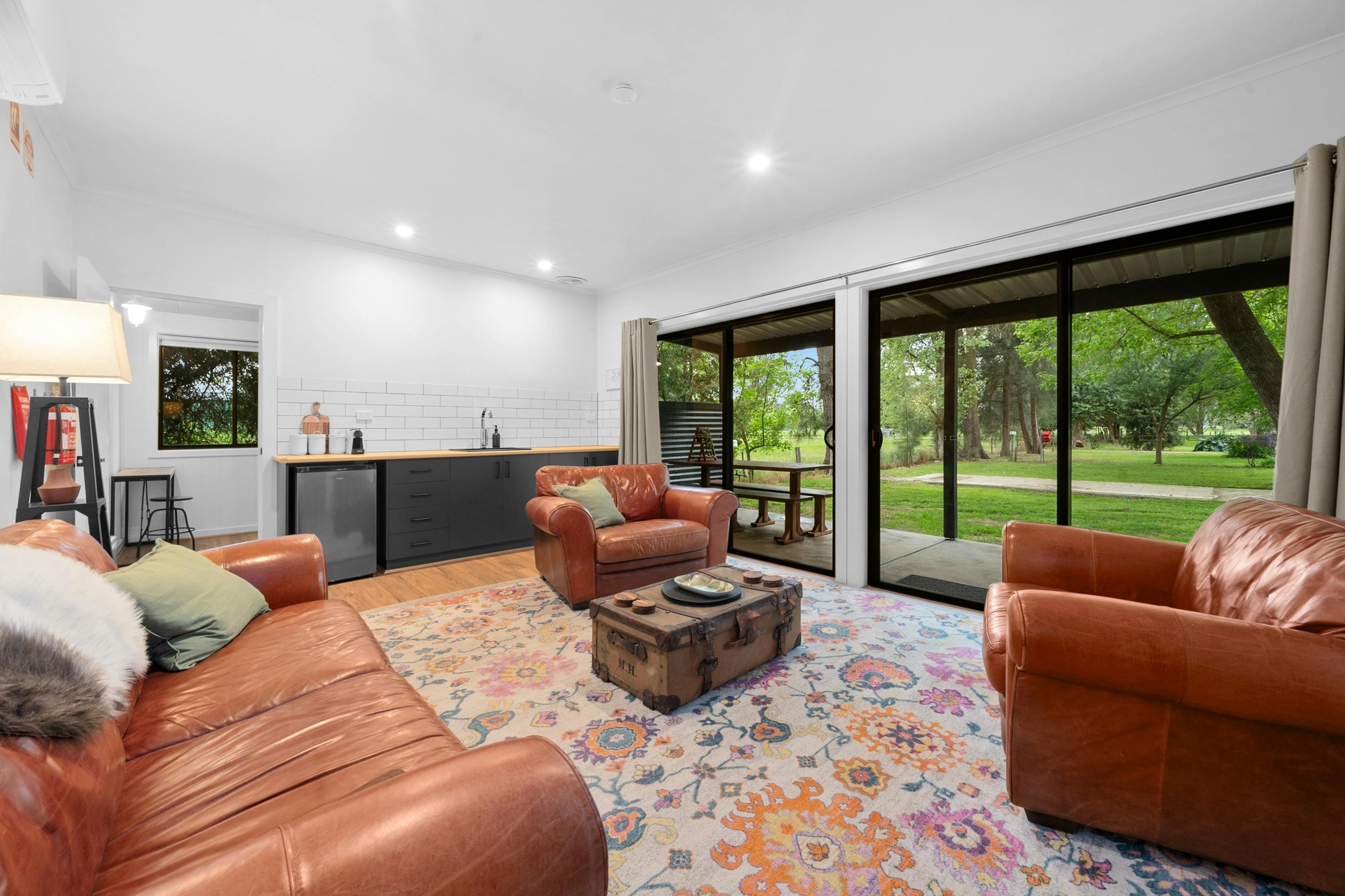 The 'Cori' cabin is a luxurious getaway year round.