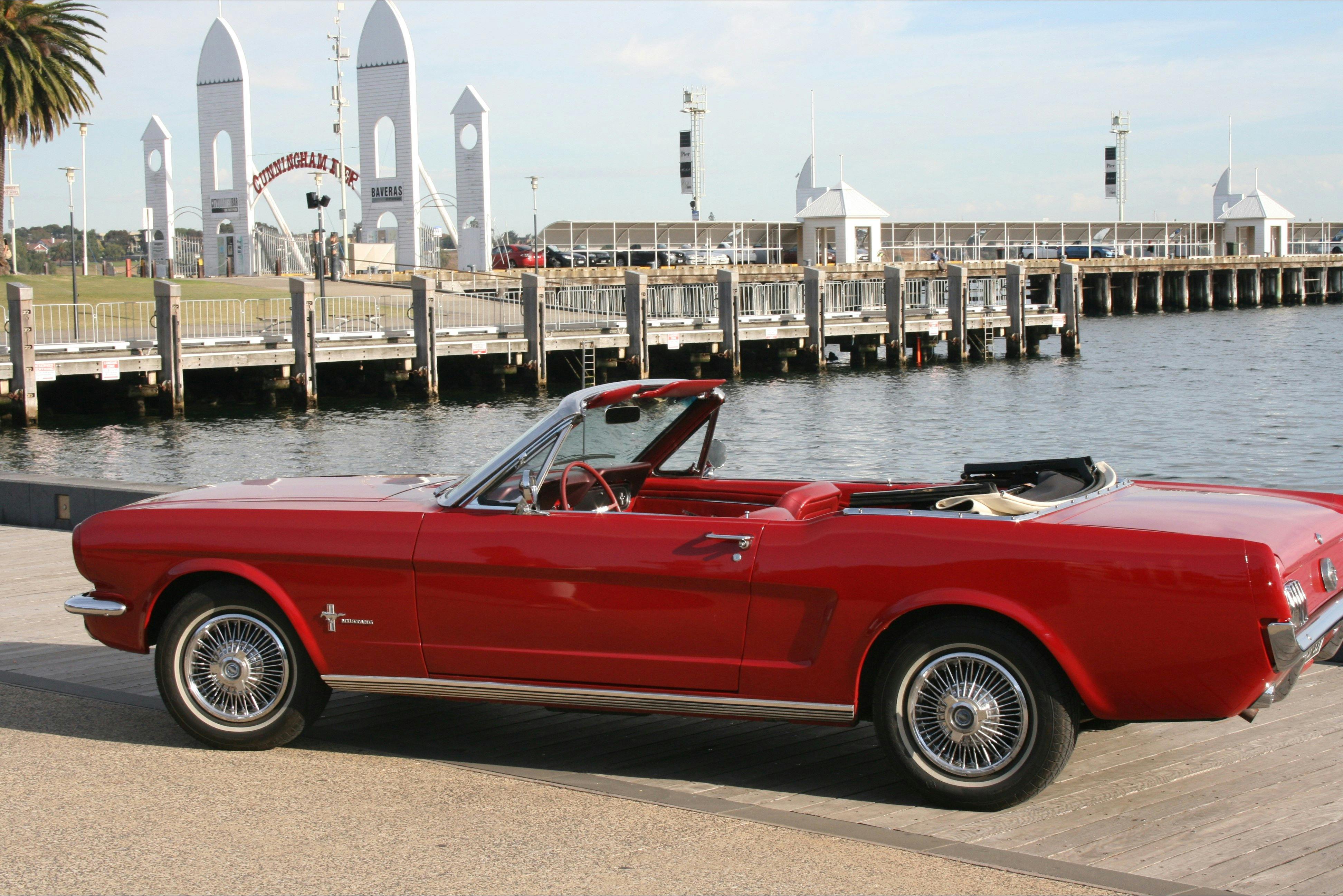 Vintage Mustang at Cunningham Pier Geelong