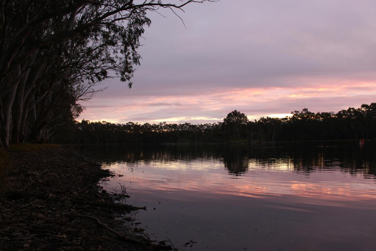 Nhill Lake at sunset