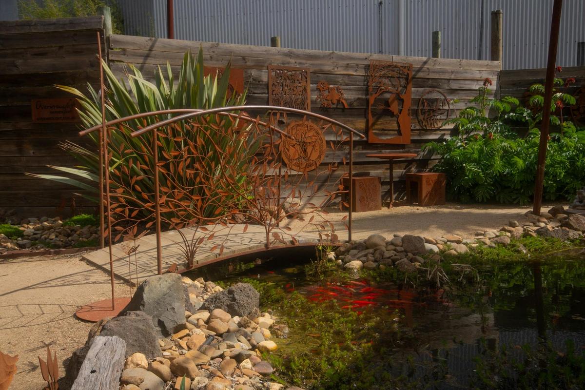 Sit by the pond and enjoy the tranquillity