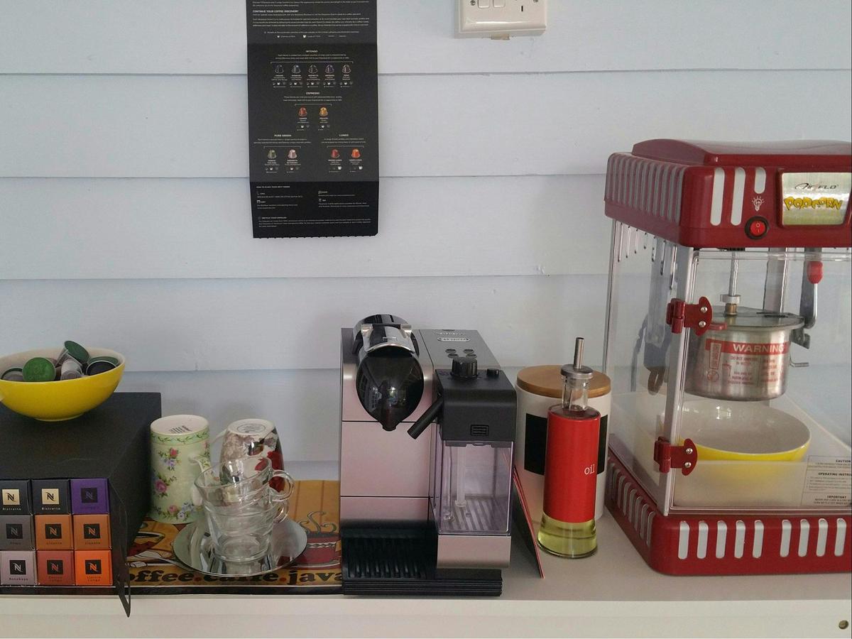 Coffee and Popcorn station