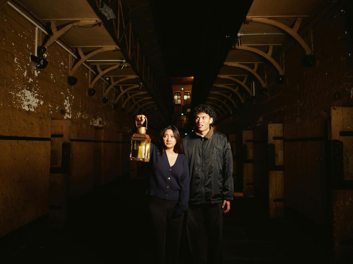 Couple in Gaol at Night