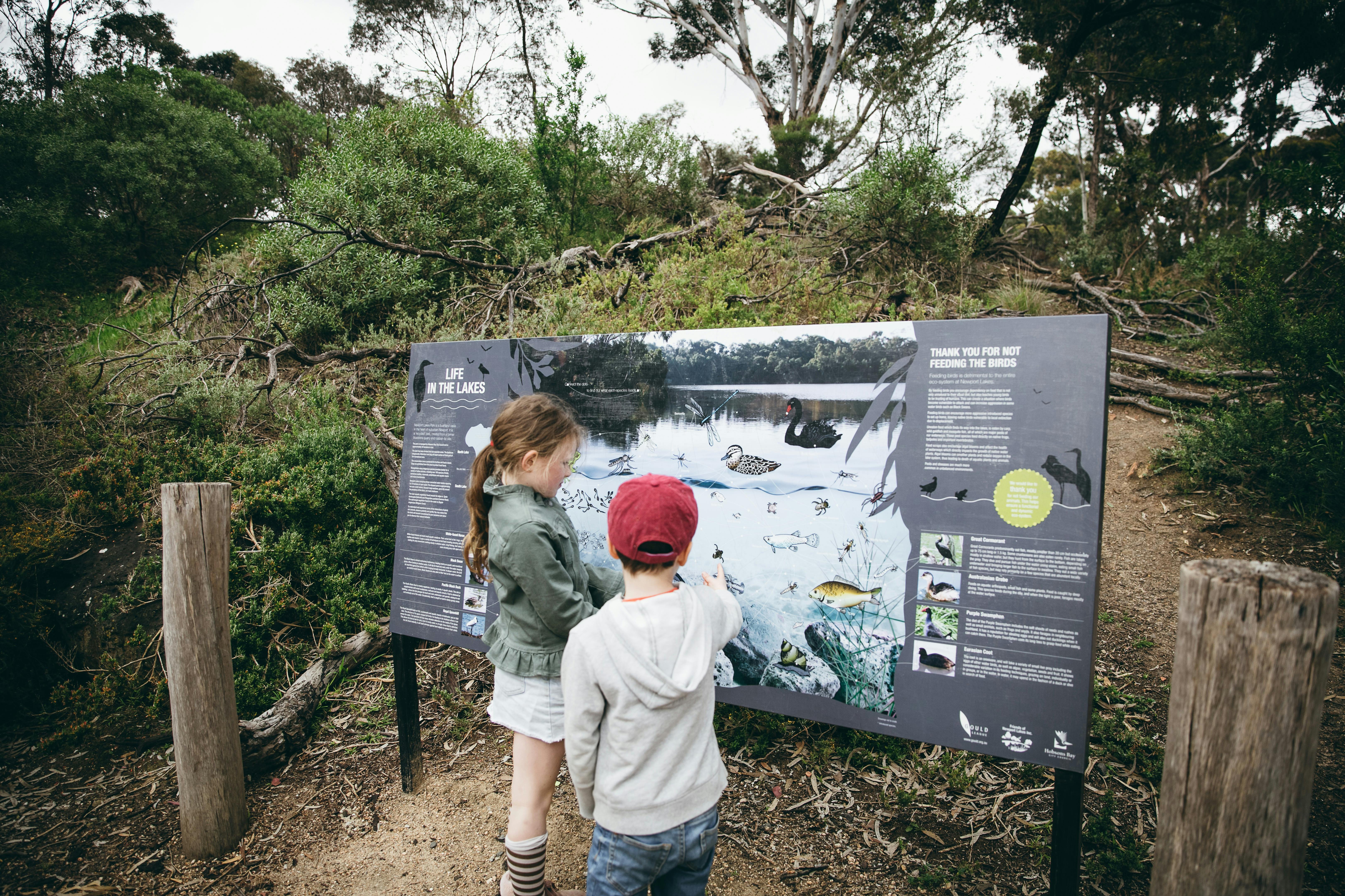 Newport Lakes Ecology Sign