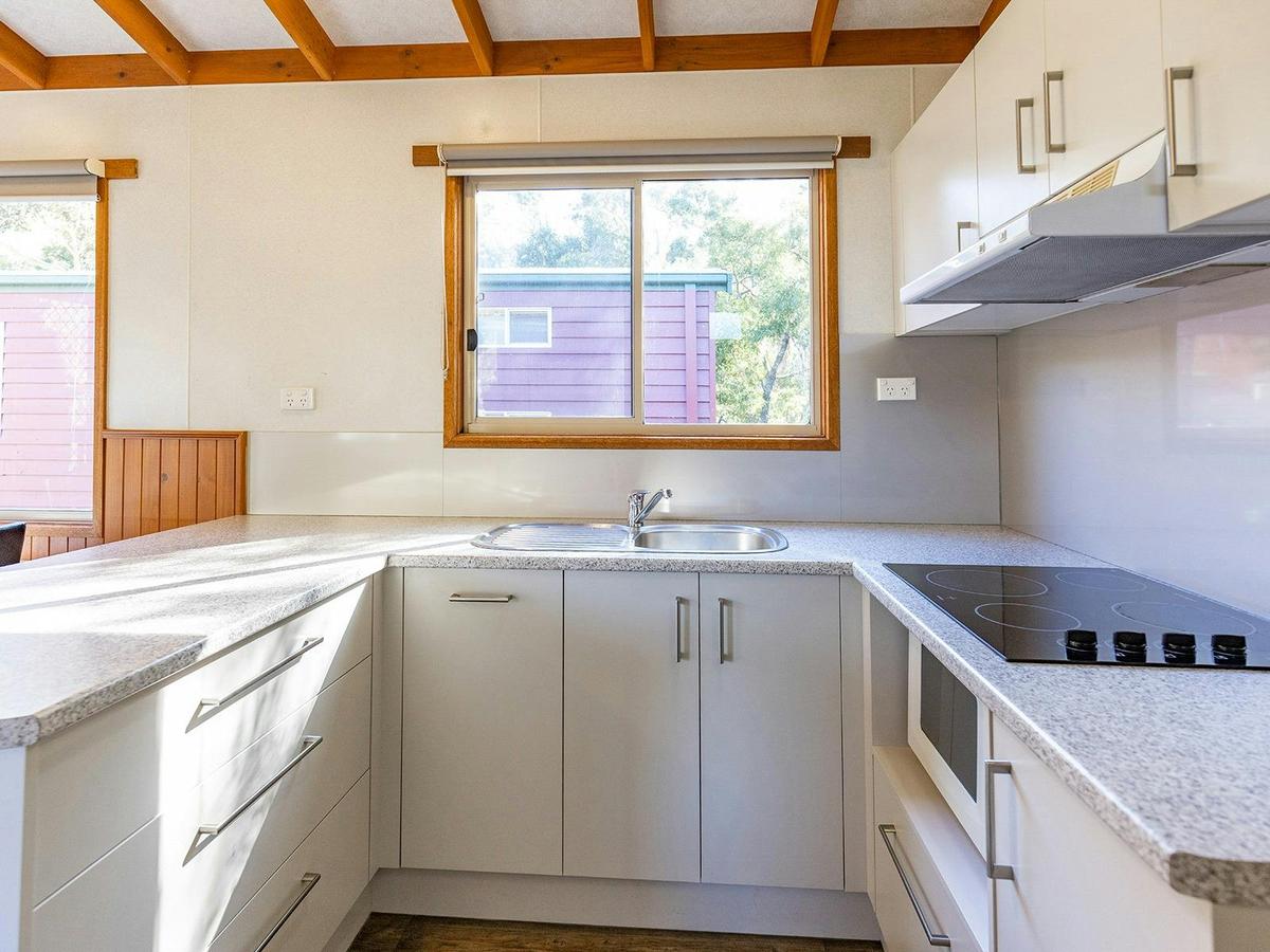 Two Bedroom Cedar Cabin | Kitchen