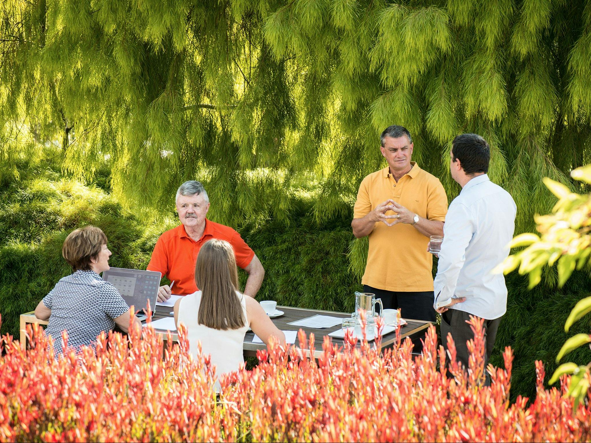 Many options for outdoor discussion groups