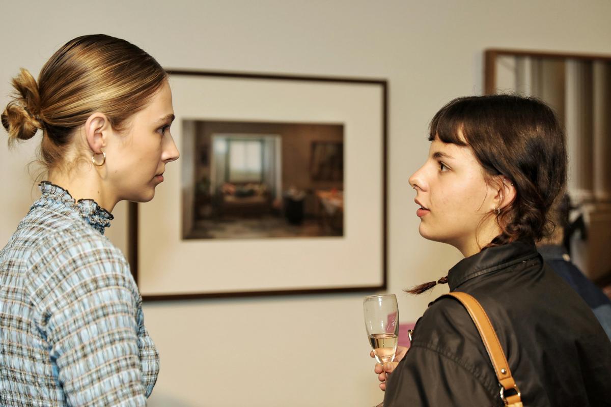 Guests at an exhibition launch