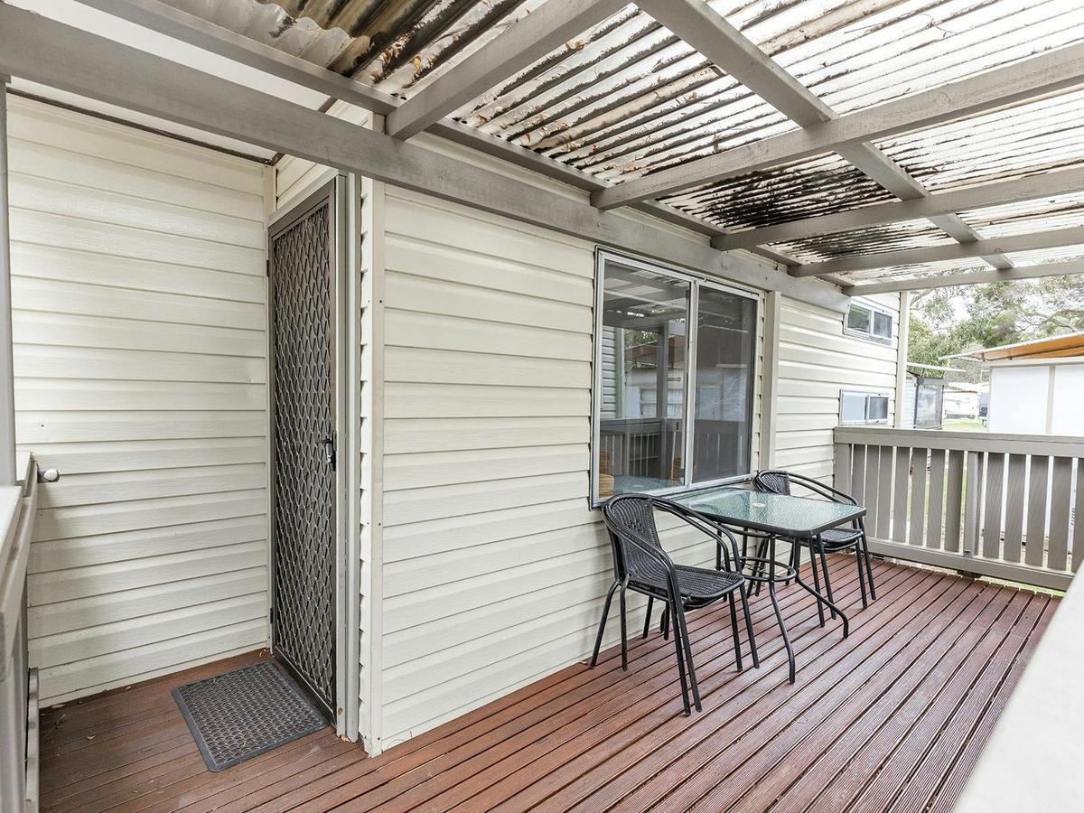 Ibis Cabin Pet Friendly |  Balcony