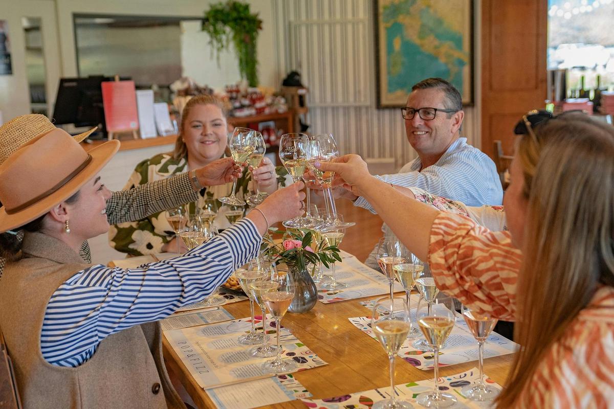 Here's cheers - Pizzini Sparling Italians high tea experience