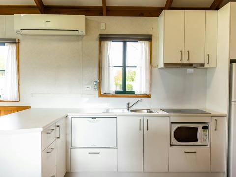 Two Bedroom Spa Cabin | Kitchen