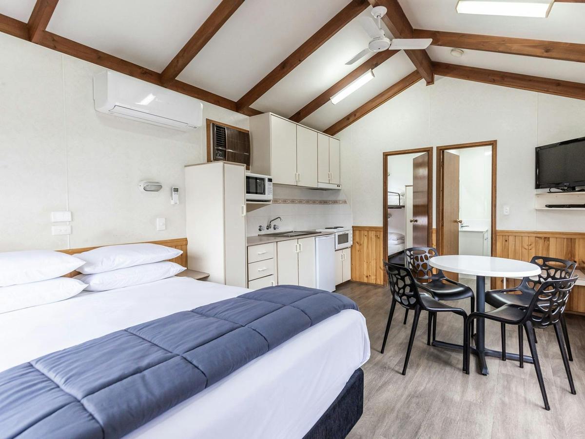 One Bedroom Miners Cabin | Main Living space with bed