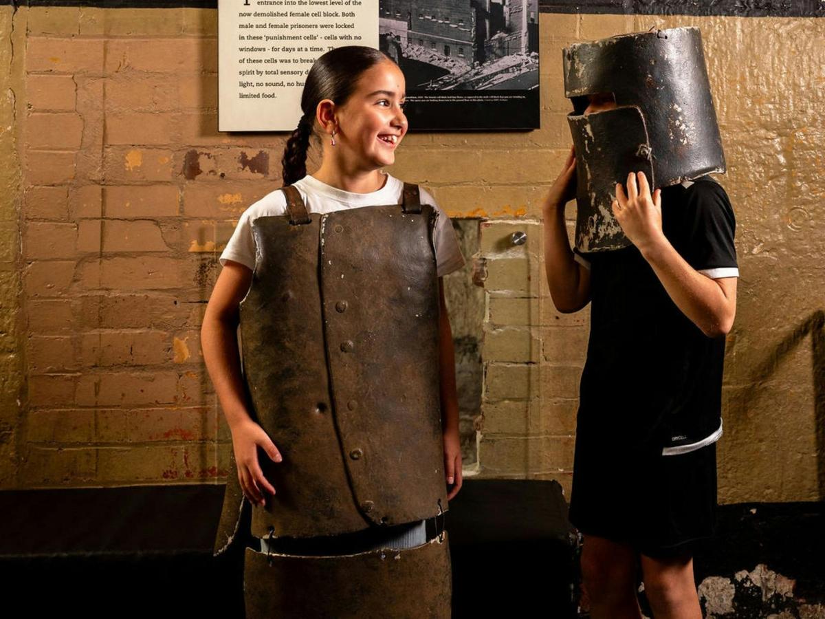 Try on Ned Kelly's replica armour