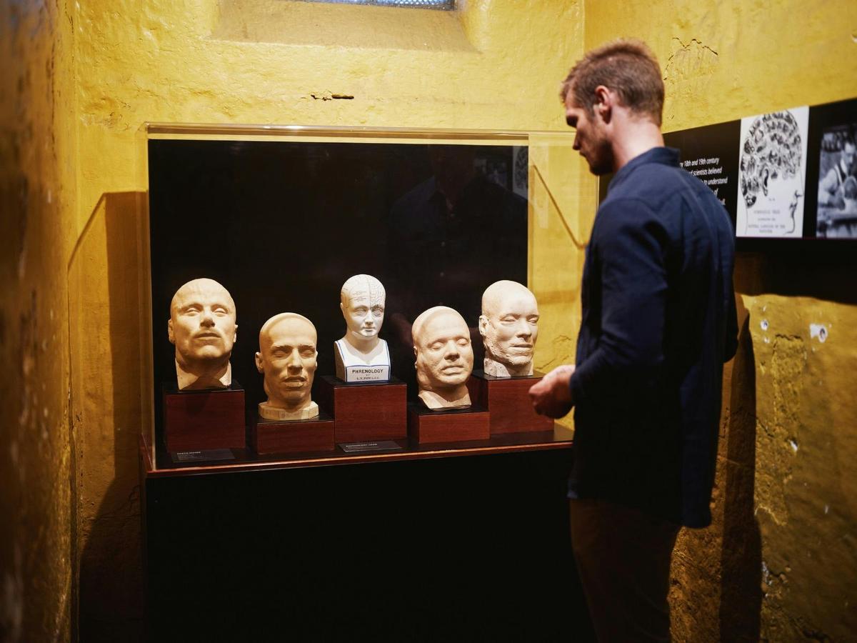 Death masks of executed prisoners