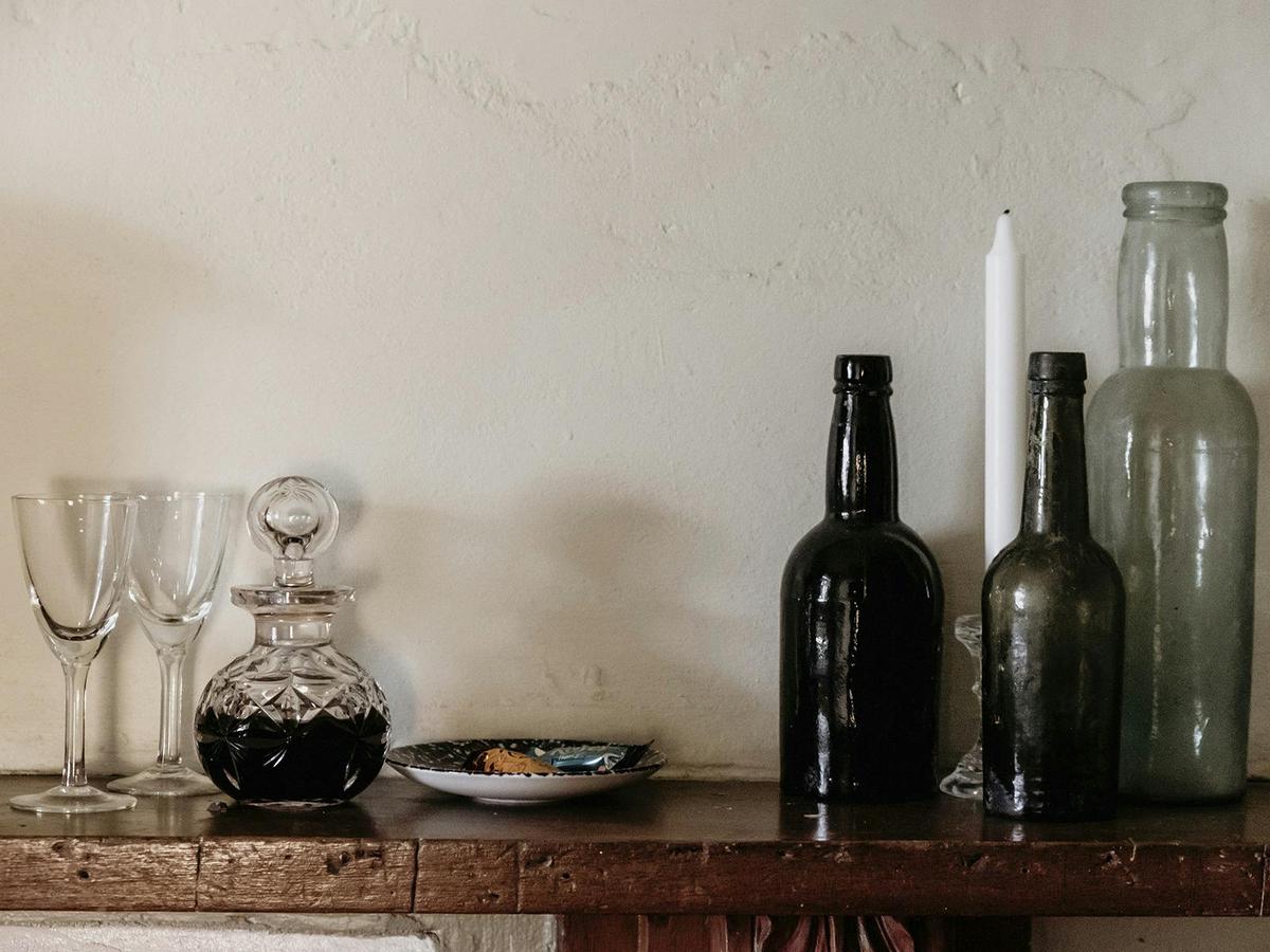 evening port by the fire