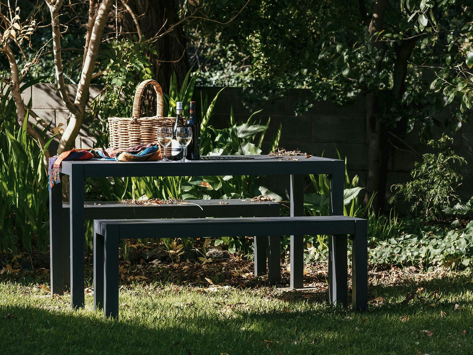 Evening wine in the garden