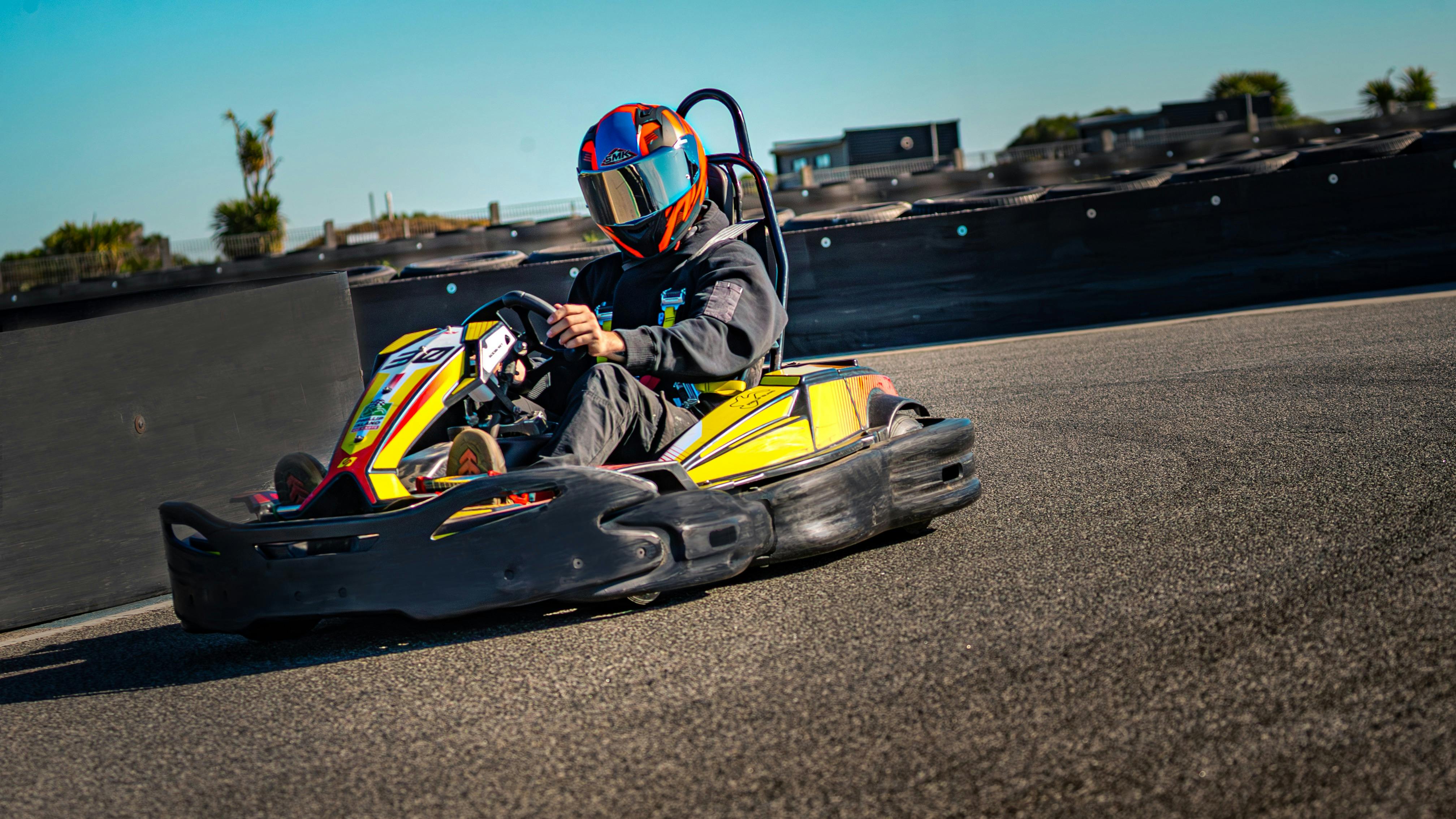 Feel the adrenaline as you race the replica Go Kart track.