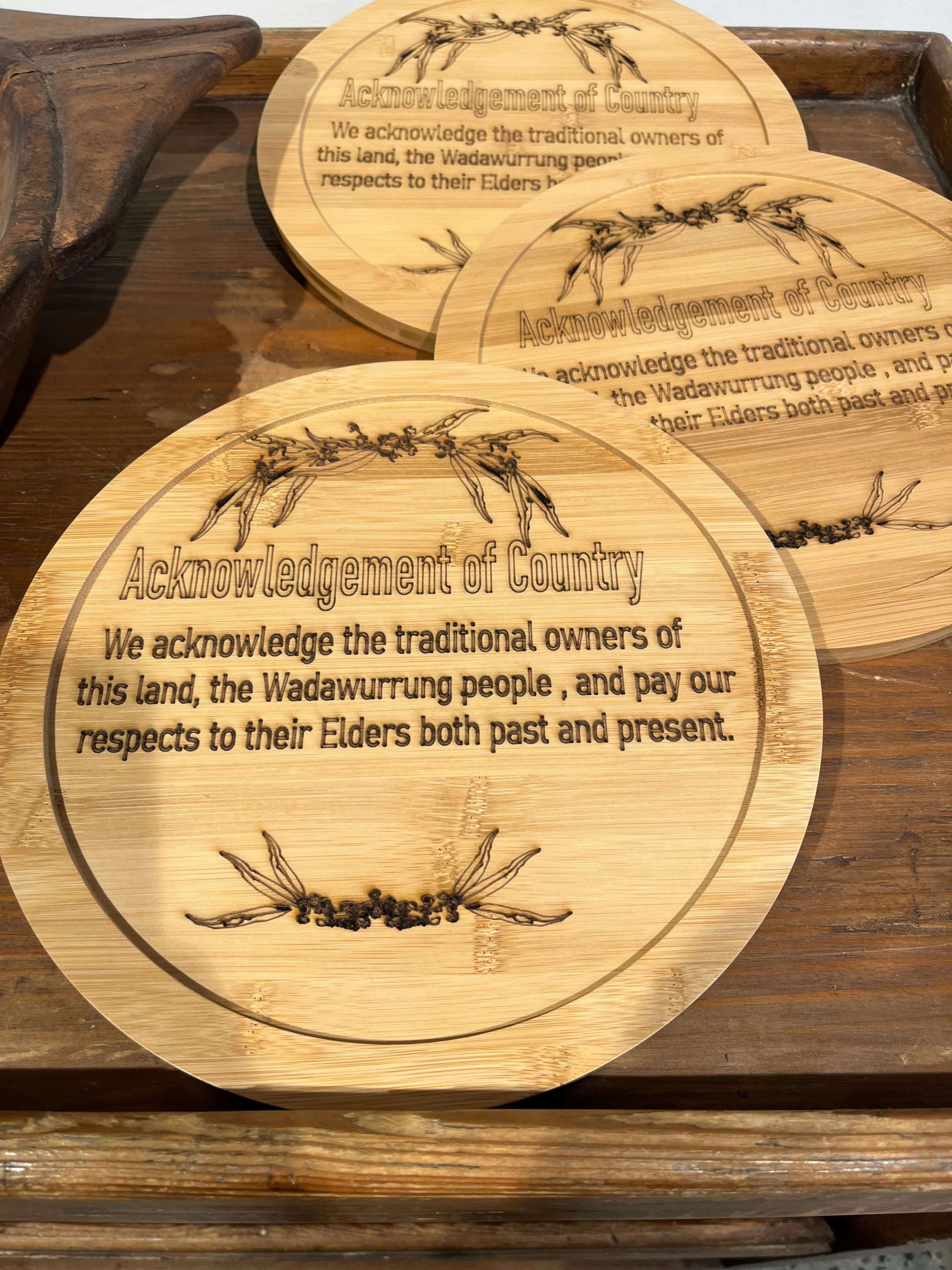 Acknowledgement of Country Plaque