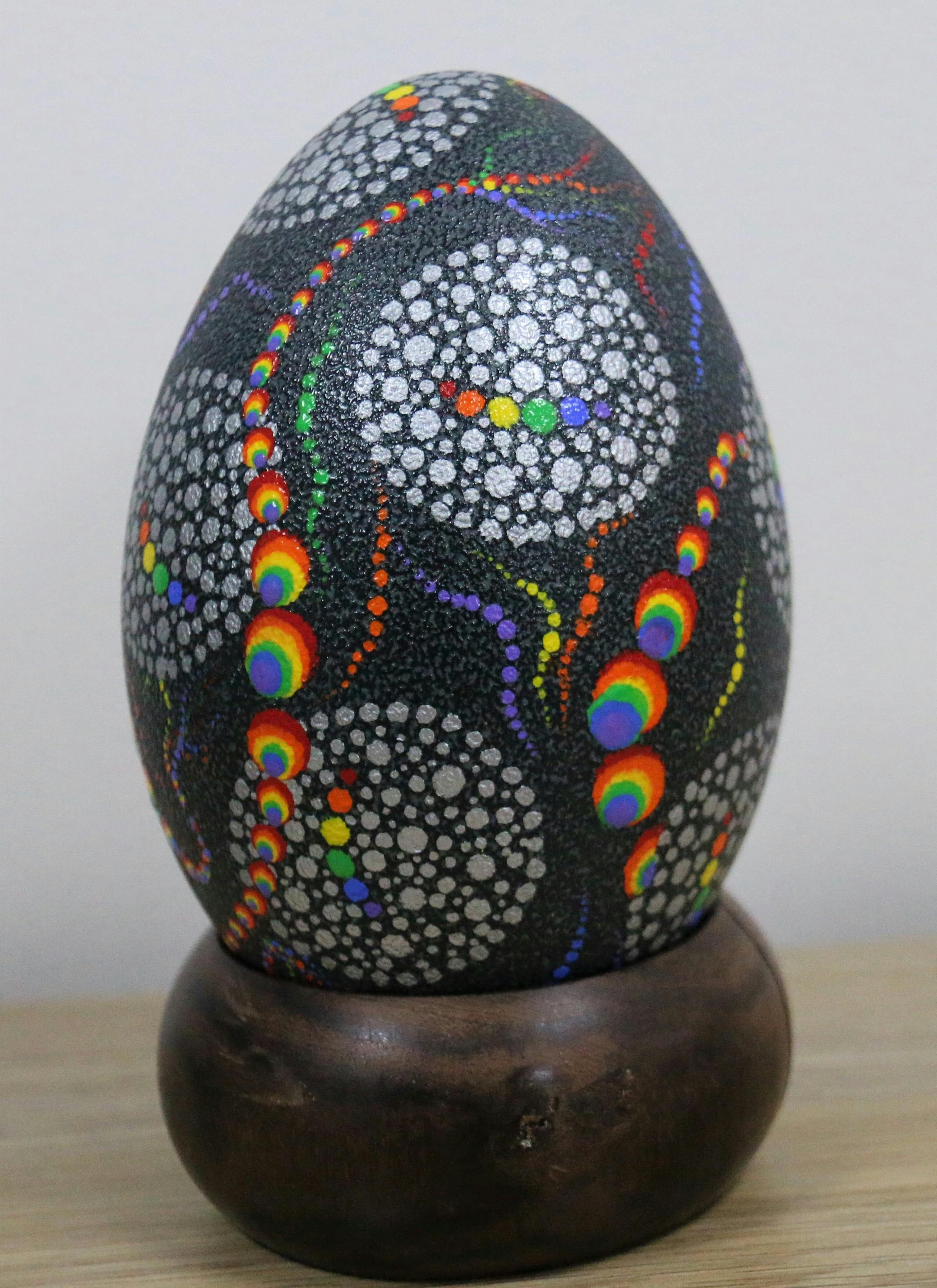 Painted Emu Egg