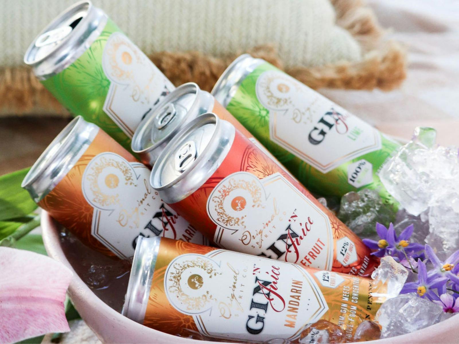 Ready to drink Cans of Gin 'N Juice - Original Spirit Co