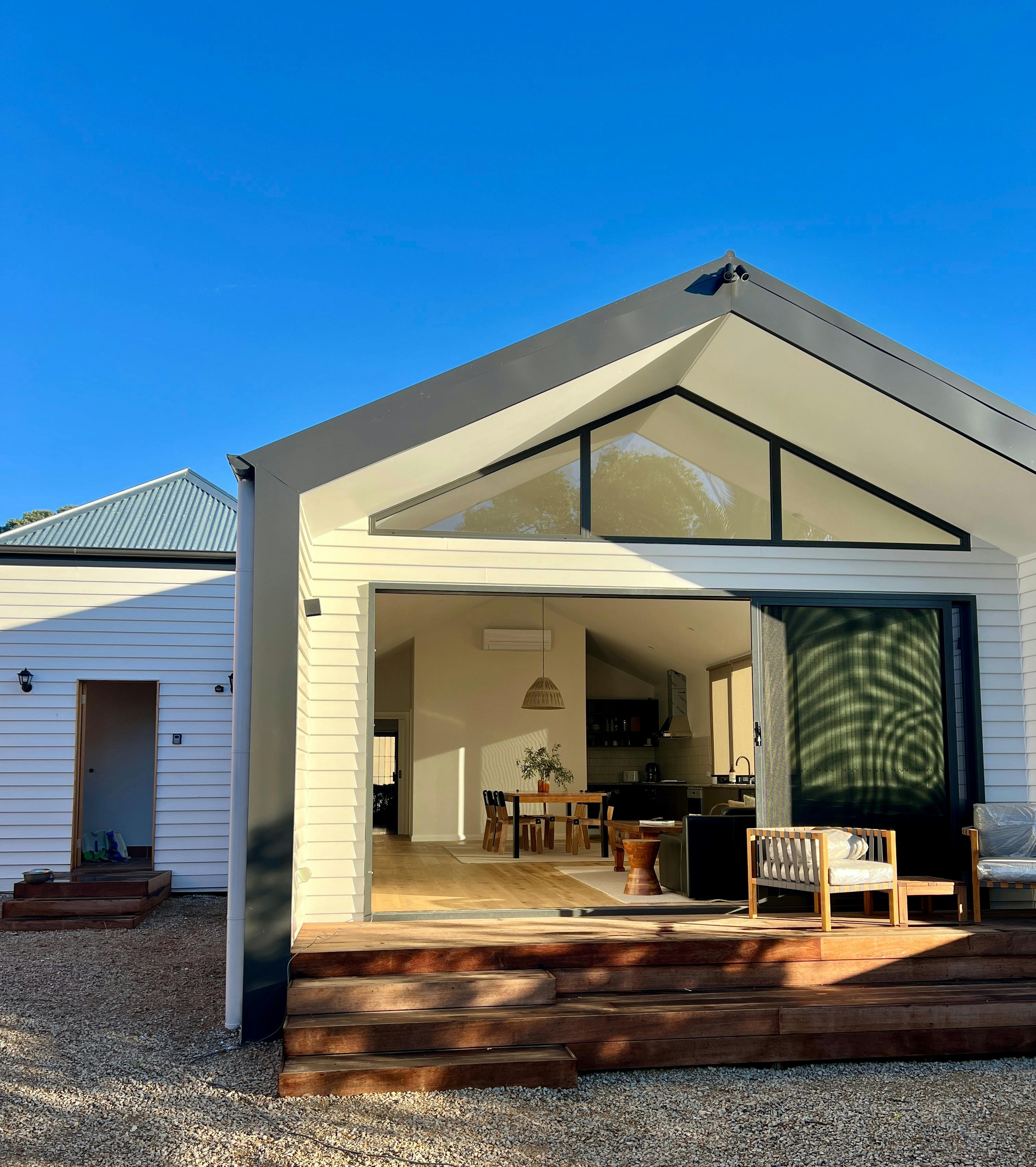 View of back extension area