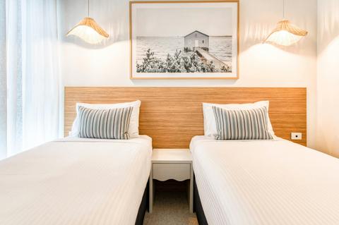 Vue Apartments Geelong - king beds that split to twin