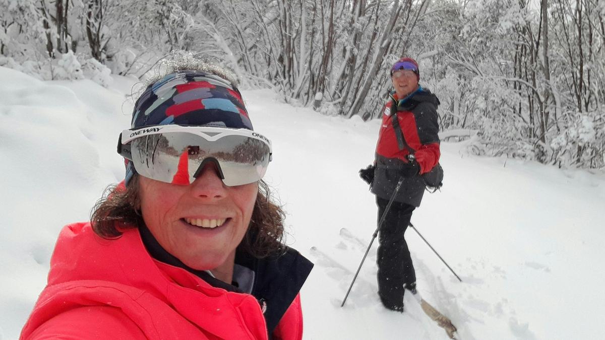 Cross country lets you explore more snow covered areas