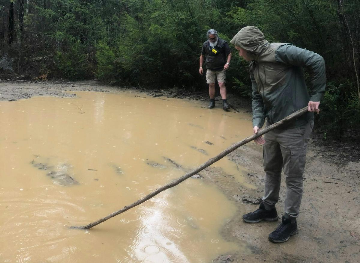 Checking the depth
