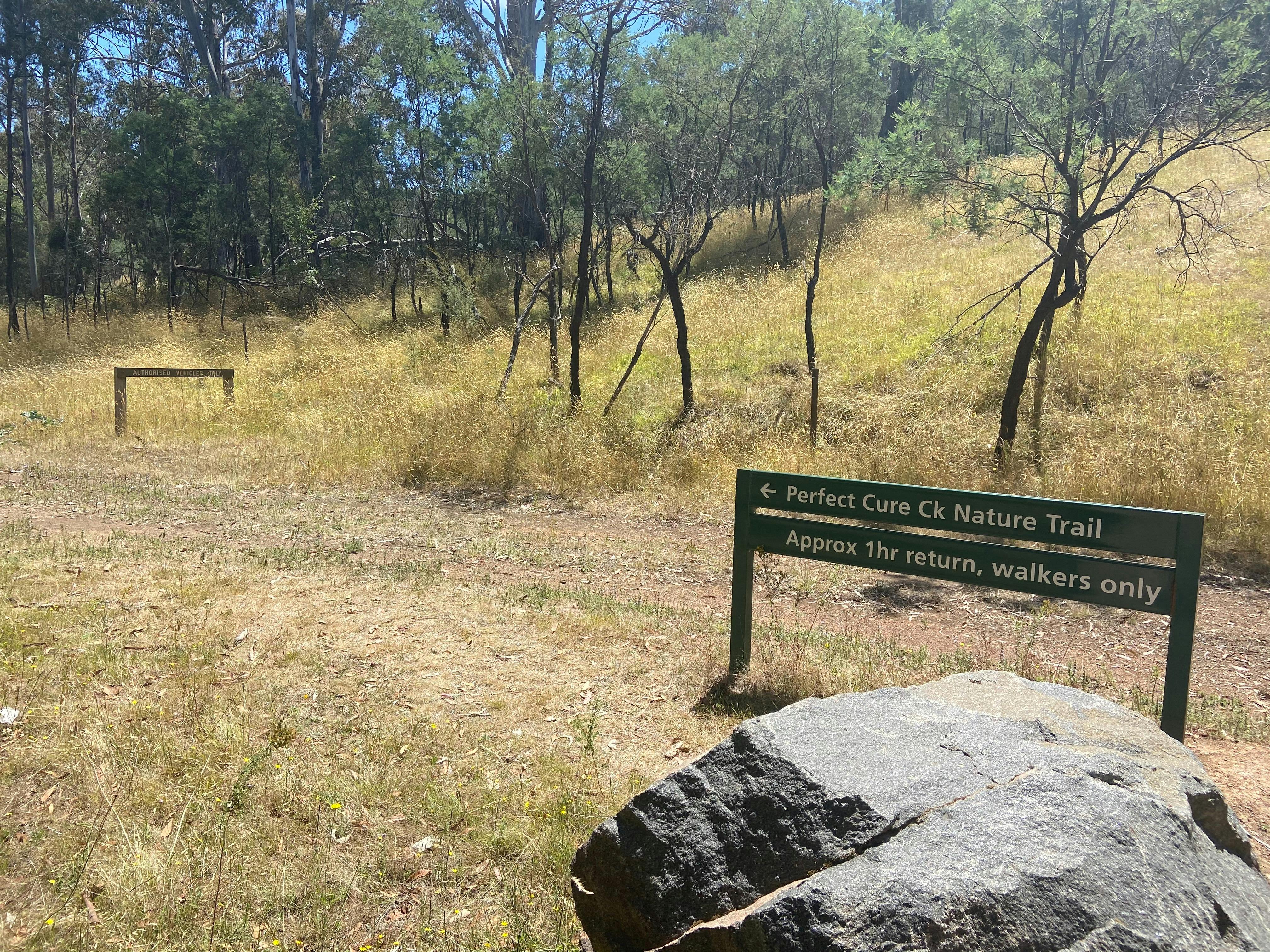 Perfect Cure Creek Nature Trail sign