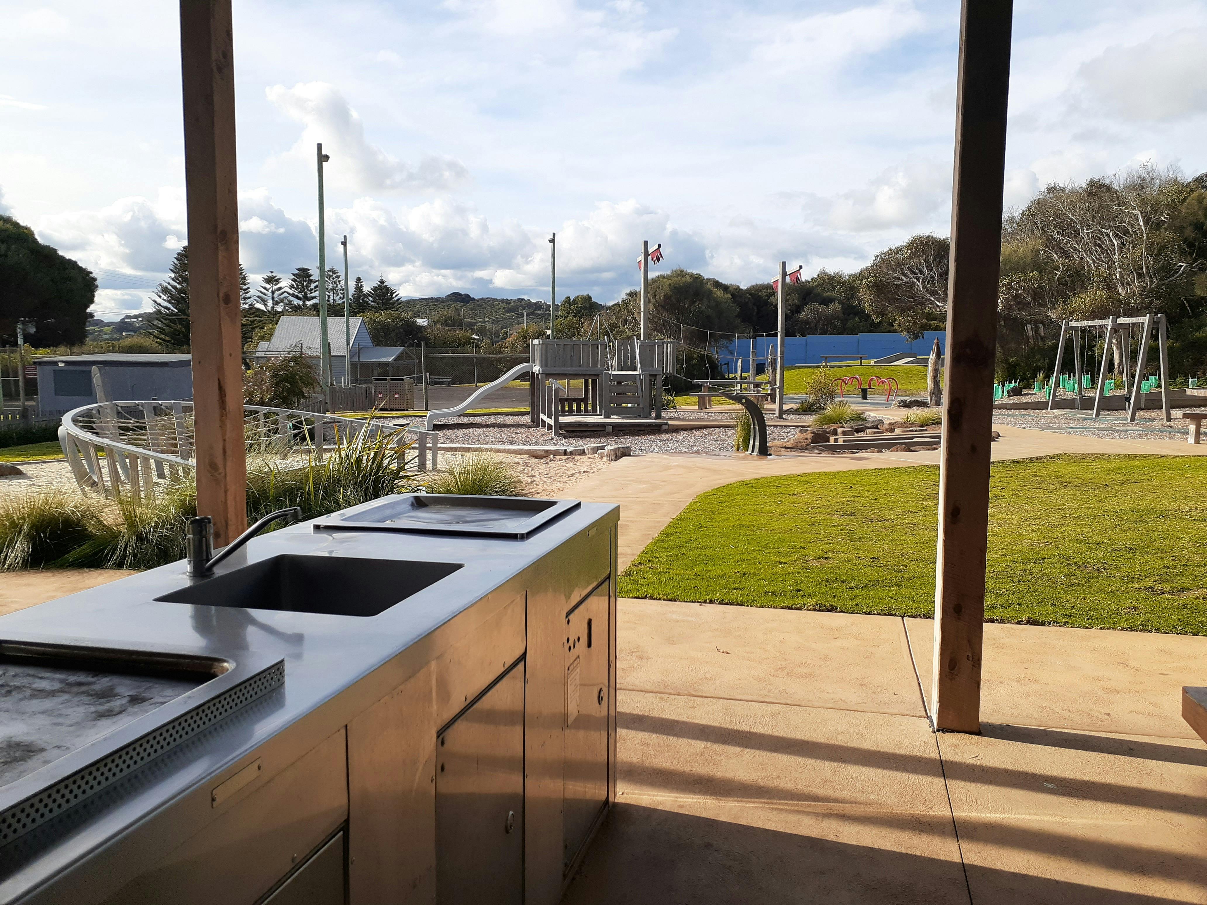 Playground from the BBQ area