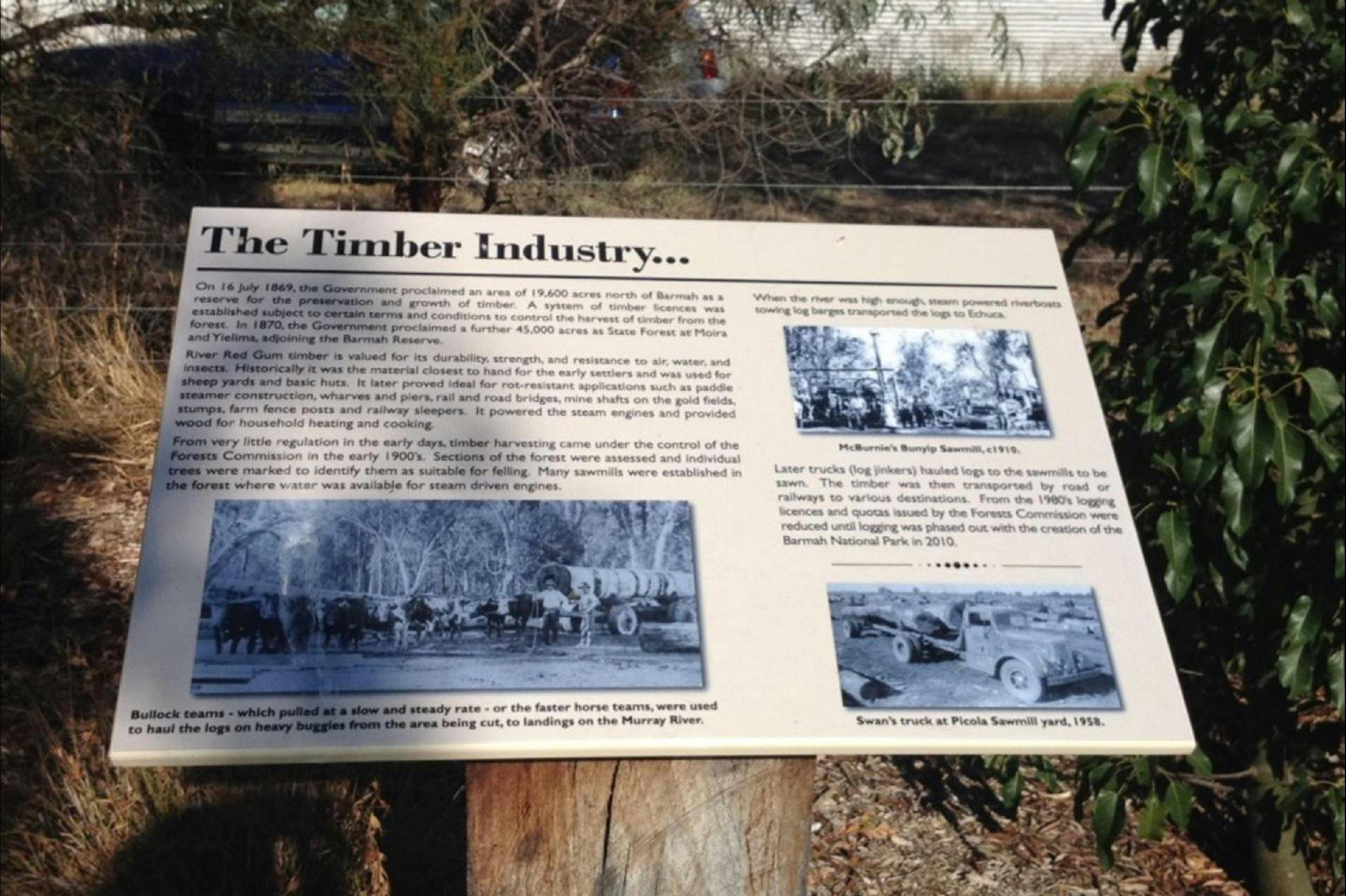 Timber Industry Sign
