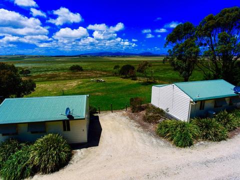 View from back of Promhills Cabins One Bedroom Cabins