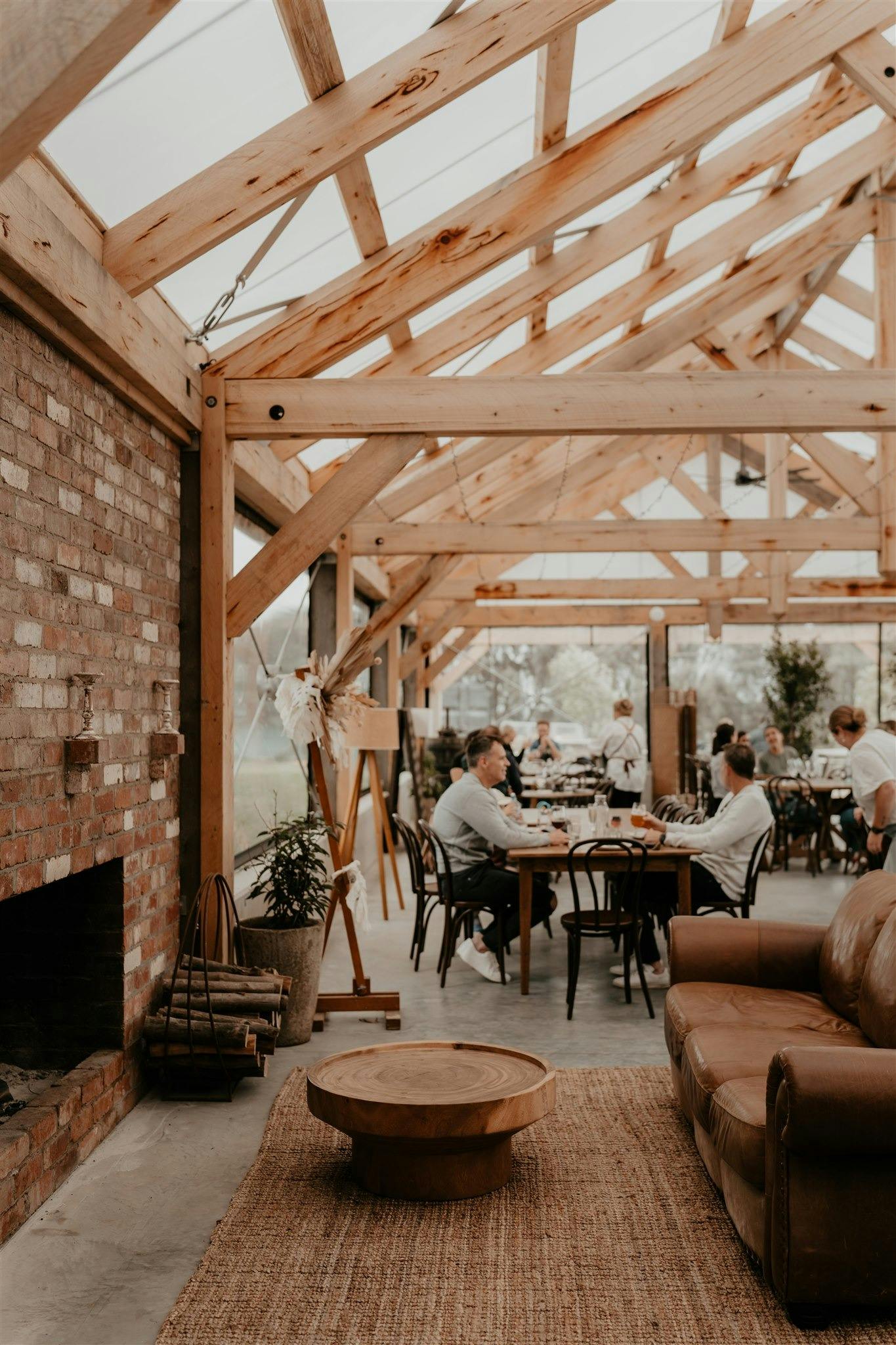 Dining with a lounge chair