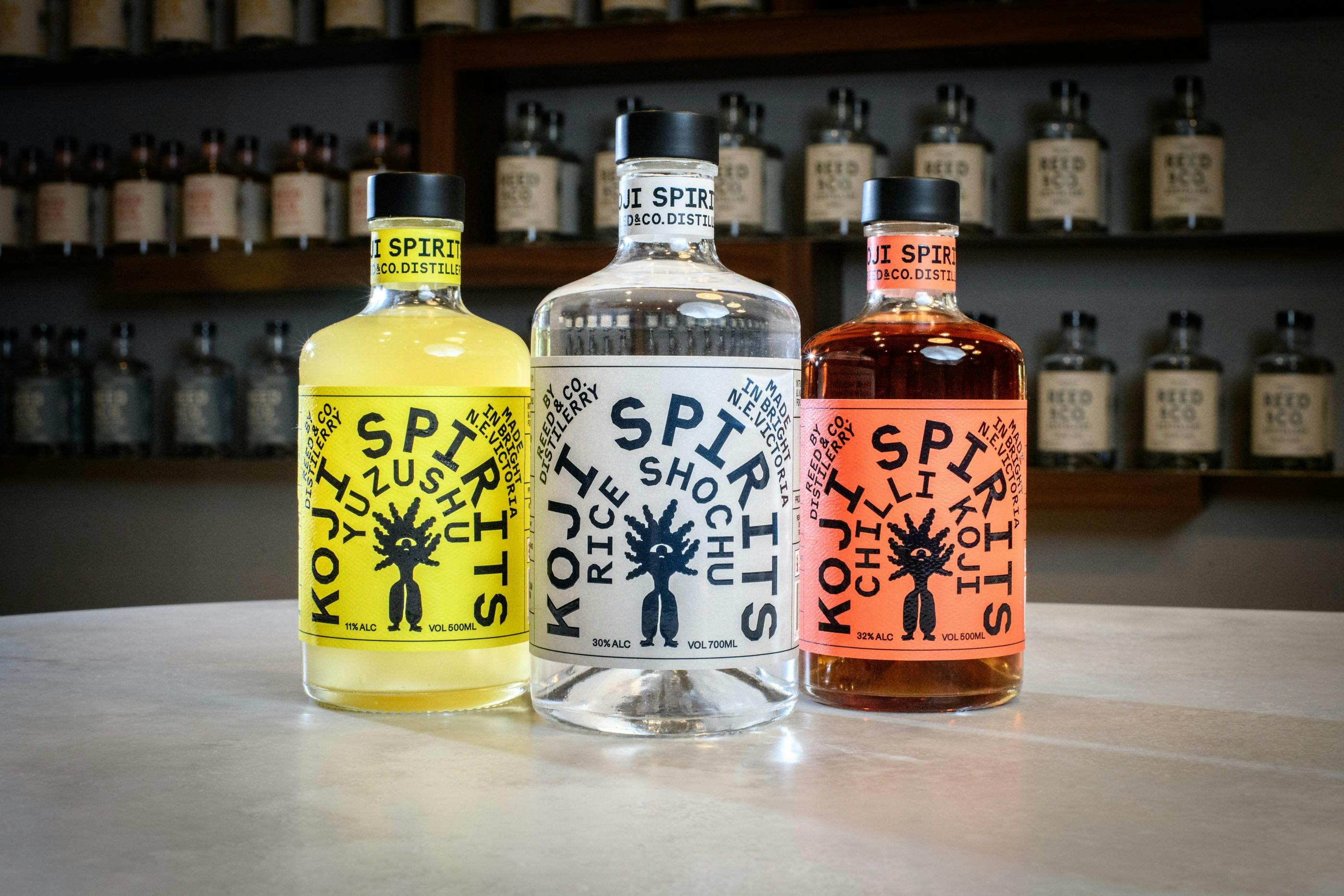 Koji SPirits by Reed & Co. are Australia's first Shochu products