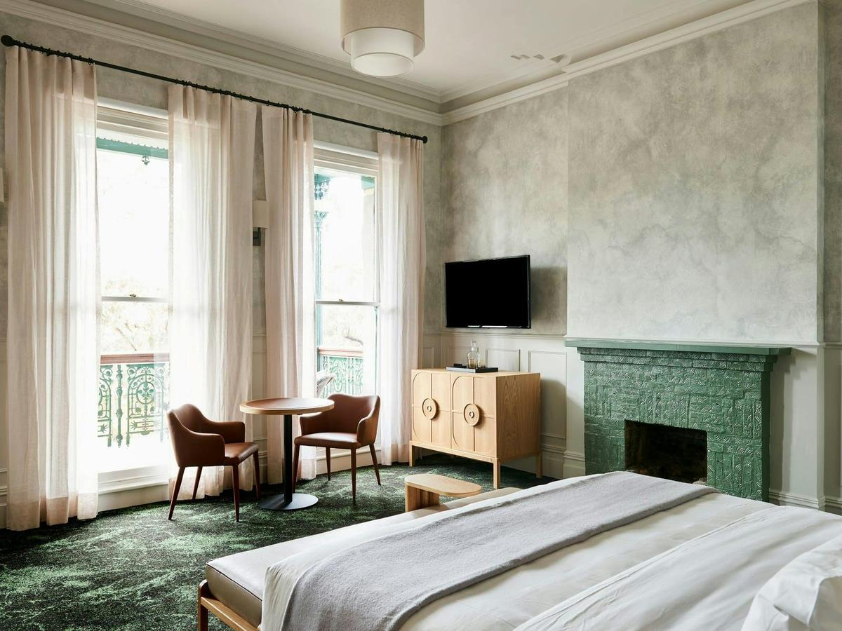 Bedroom with tv