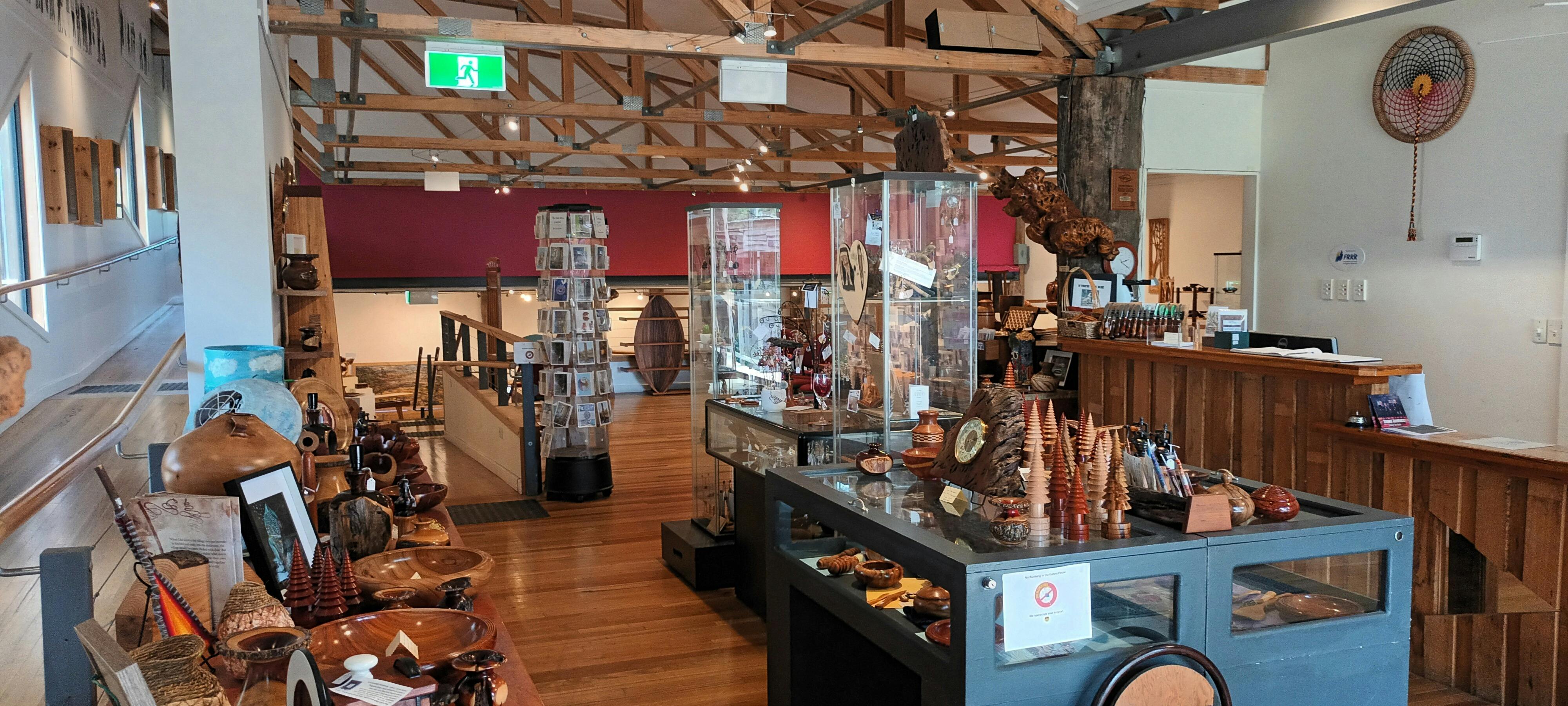 Our shop area leads to  the lower gallery